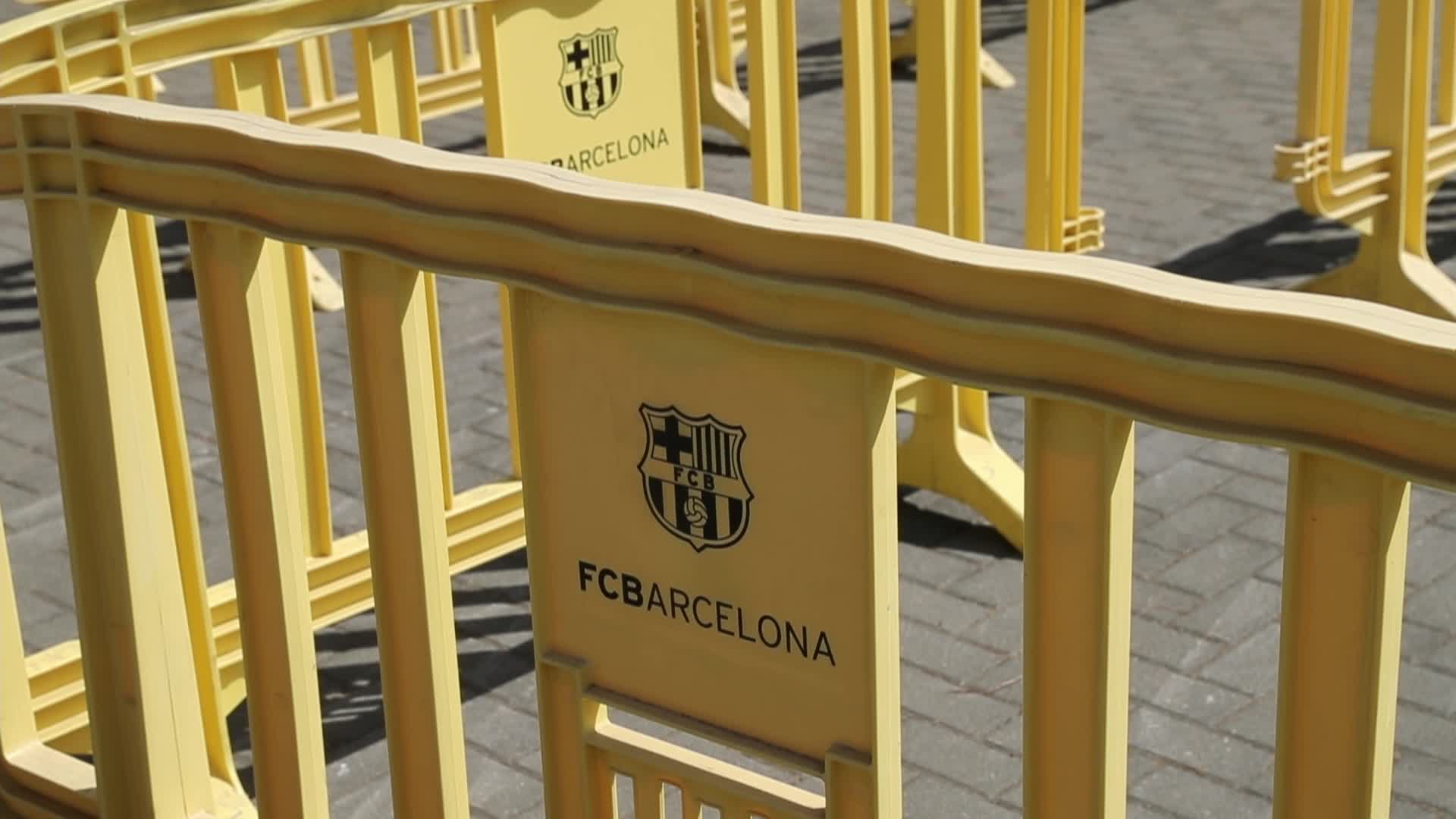 Camp Nou Opens As A Vaccination Point Against Covid-19