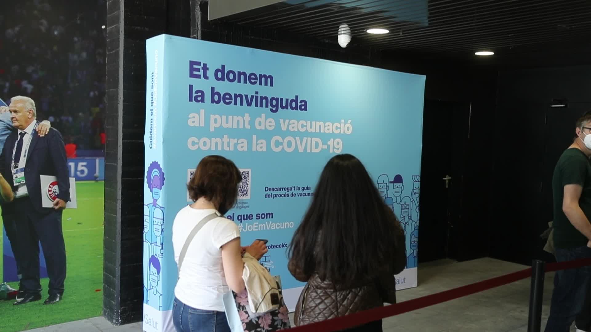 Camp Nou Opens As A Vaccination Point Against Covid-19