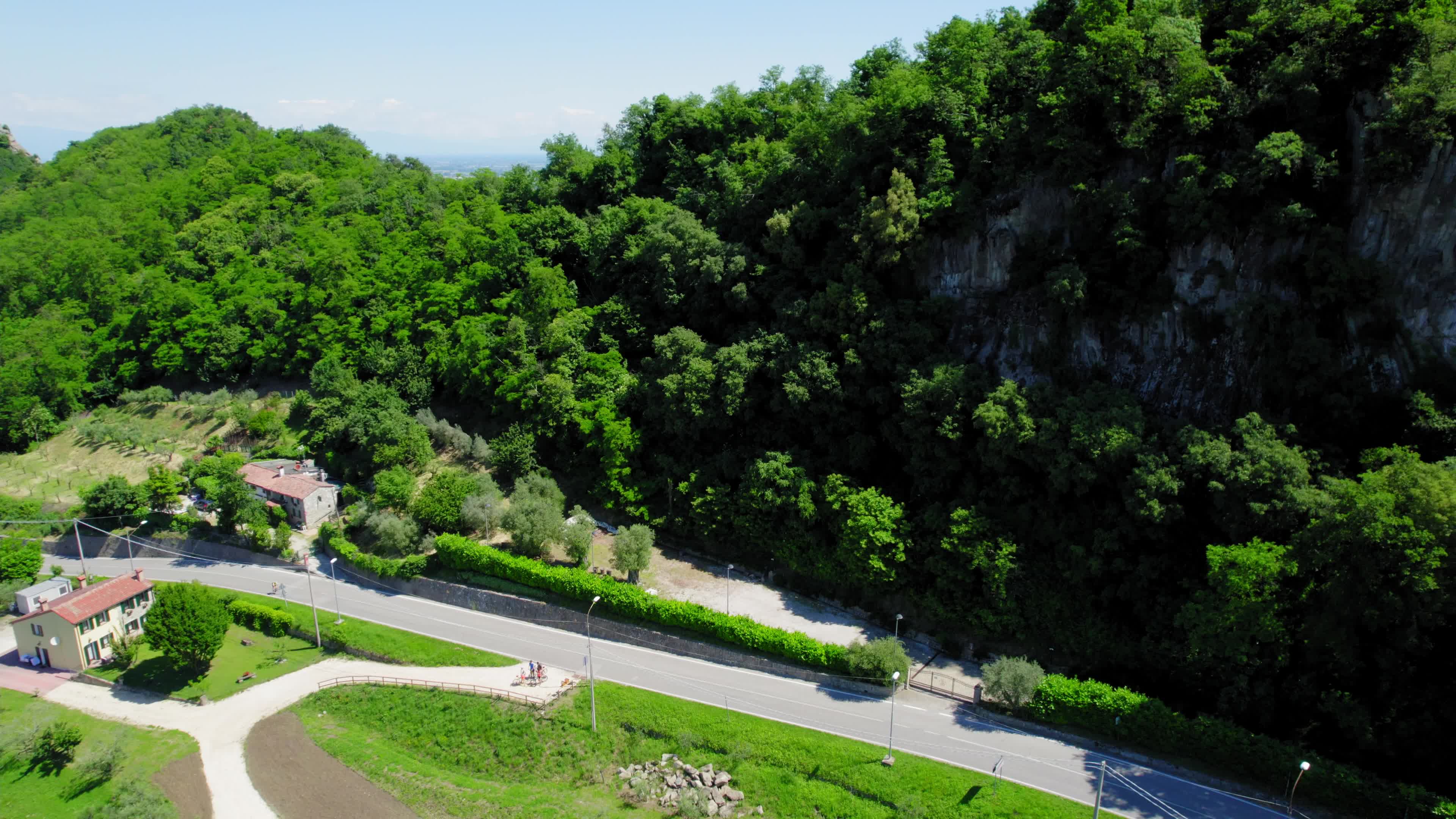 Drone View Of Euganean Hills, Italy