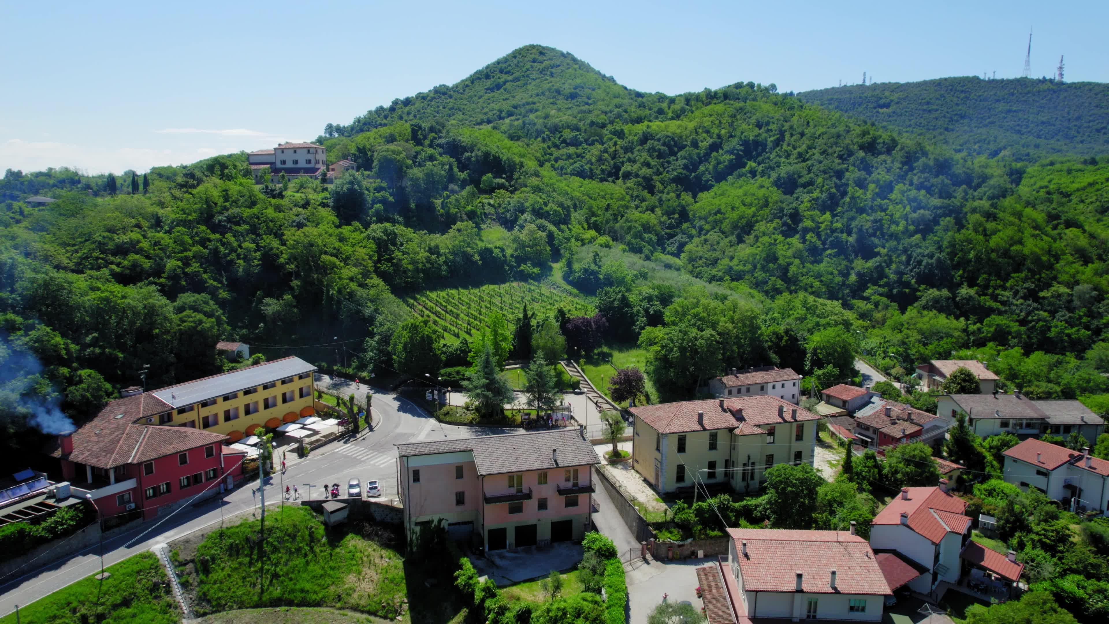 Drone View Of Euganean Hills, Italy
