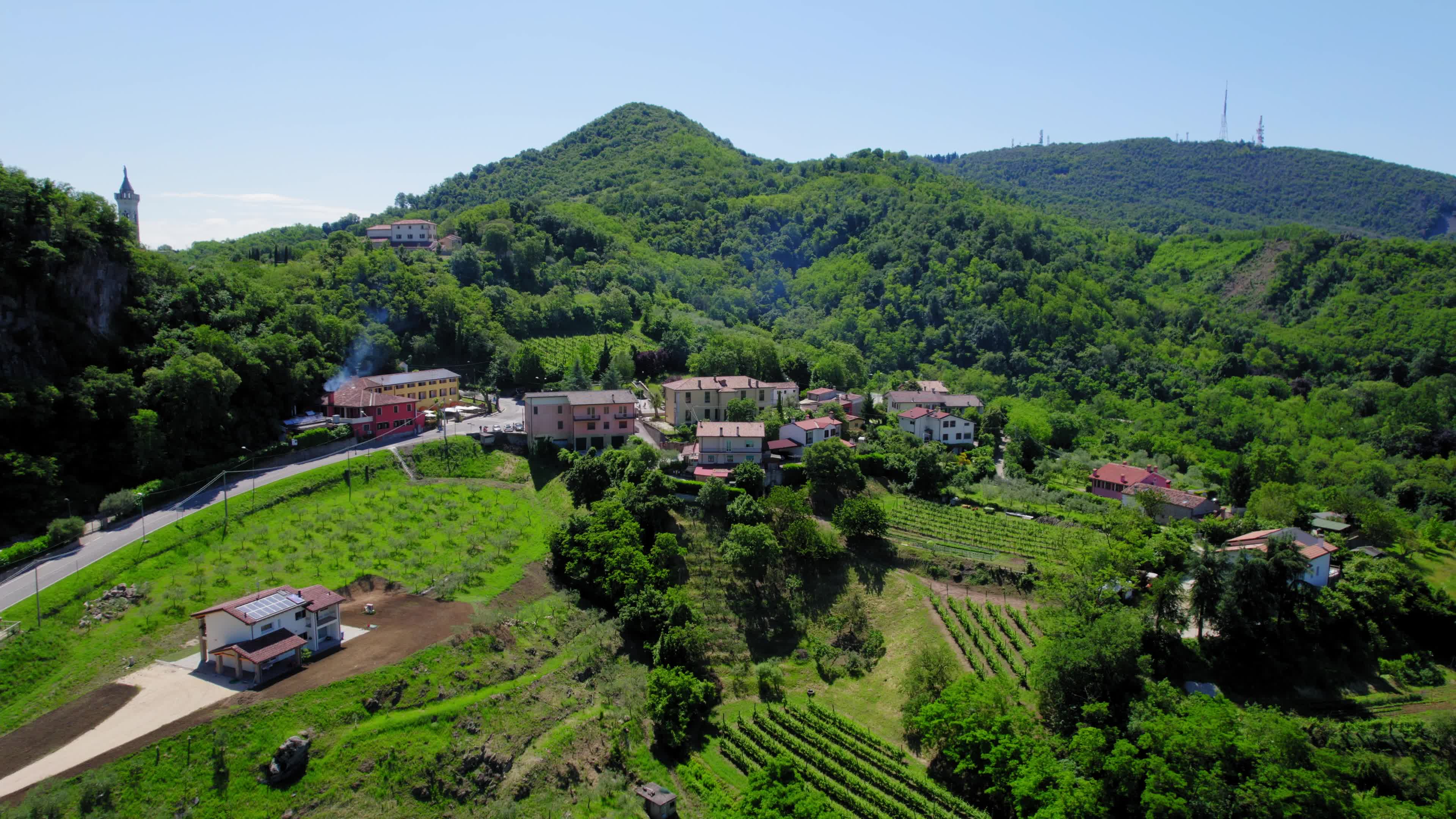 Drone View Of Euganean Hills, Italy