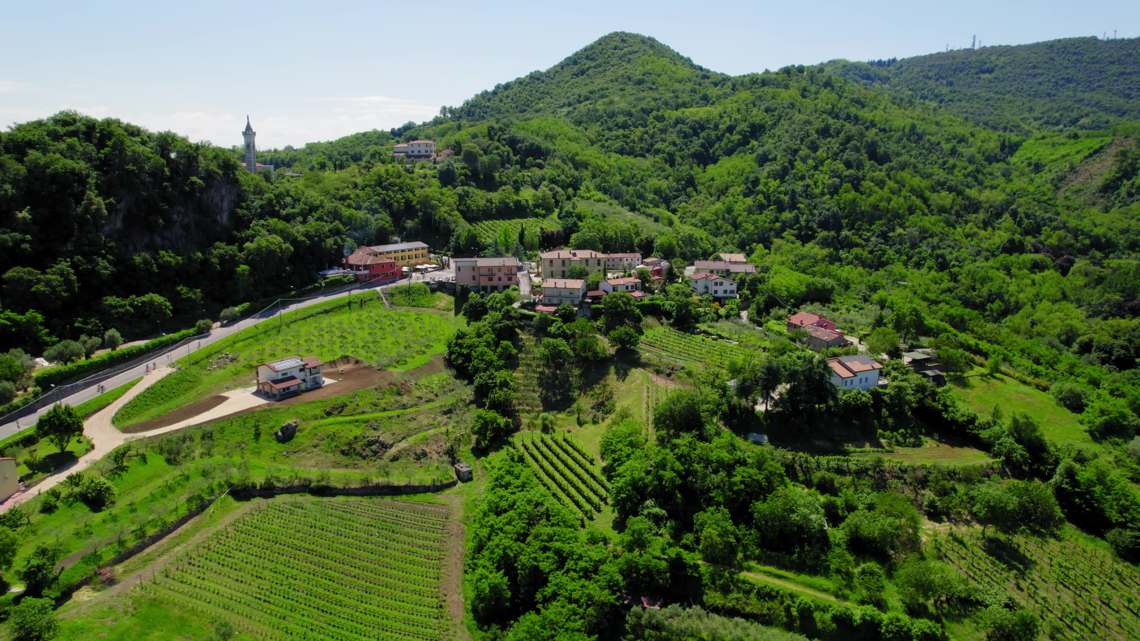 Drone View Of Euganean Hills, Italy