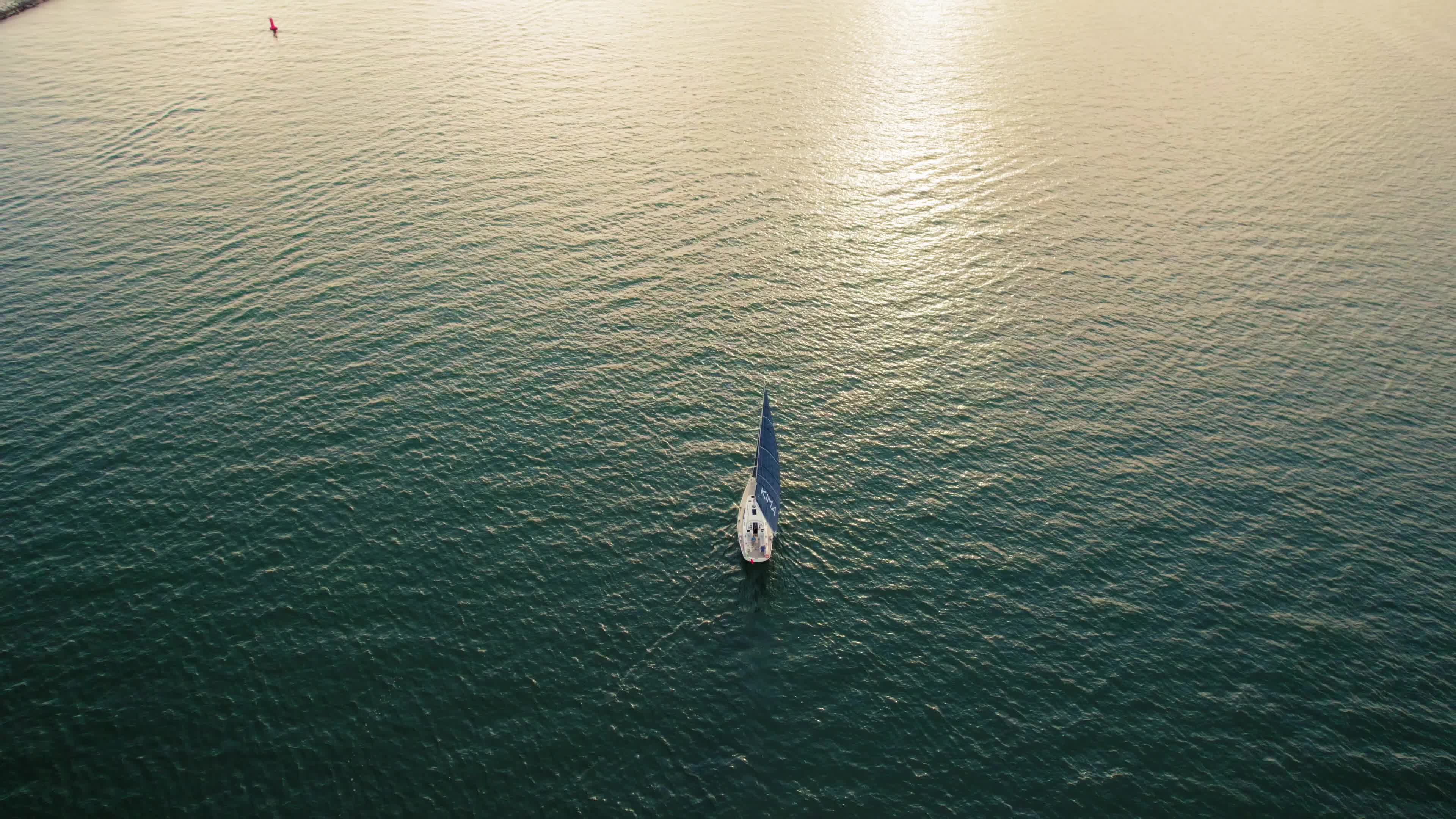 Drone View Of Chioggia, Italy During The Sunset