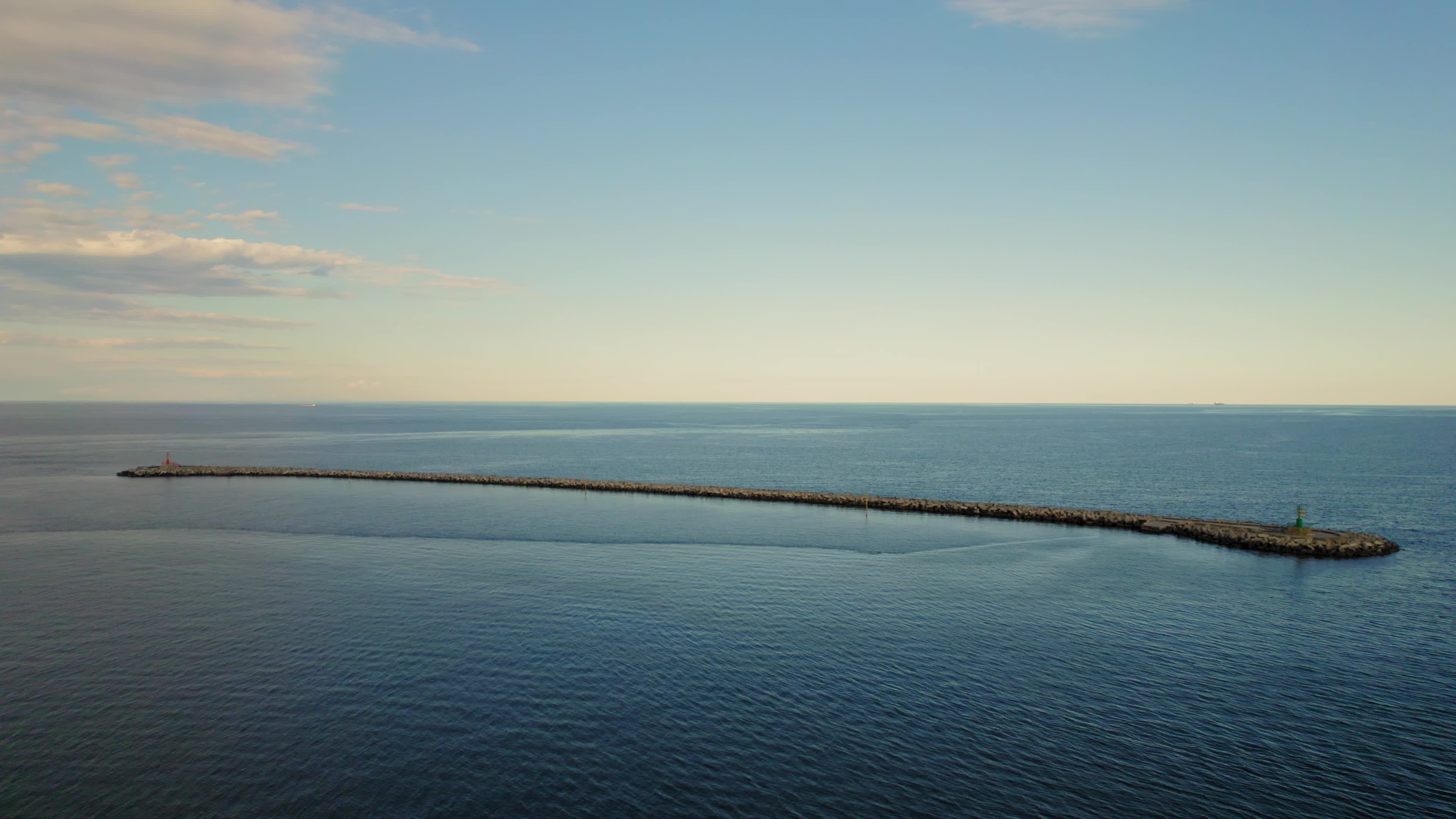 Drone View Of Chioggia, Italy During The Sunset