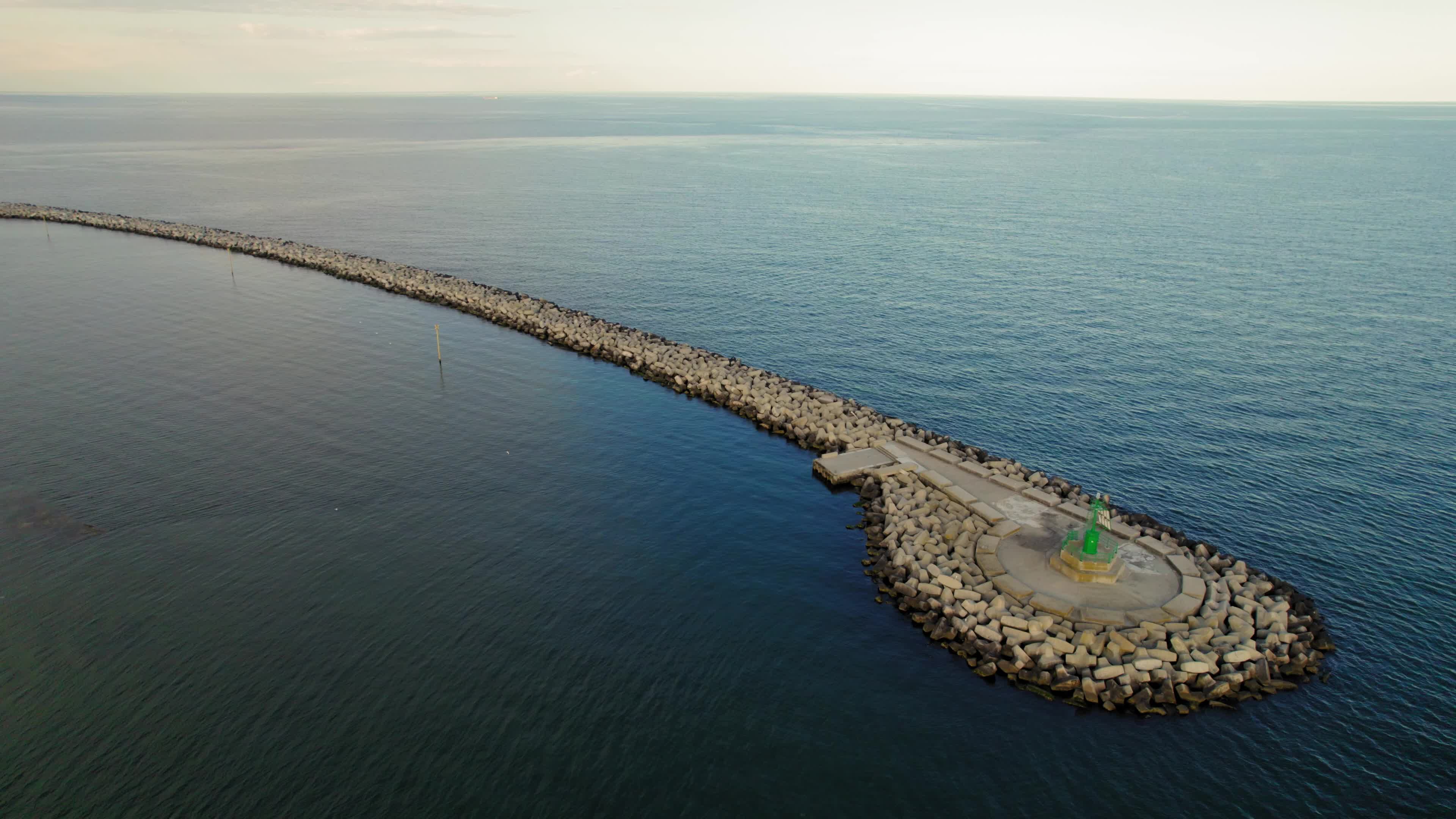 Drone View Of Chioggia, Italy During The Sunset