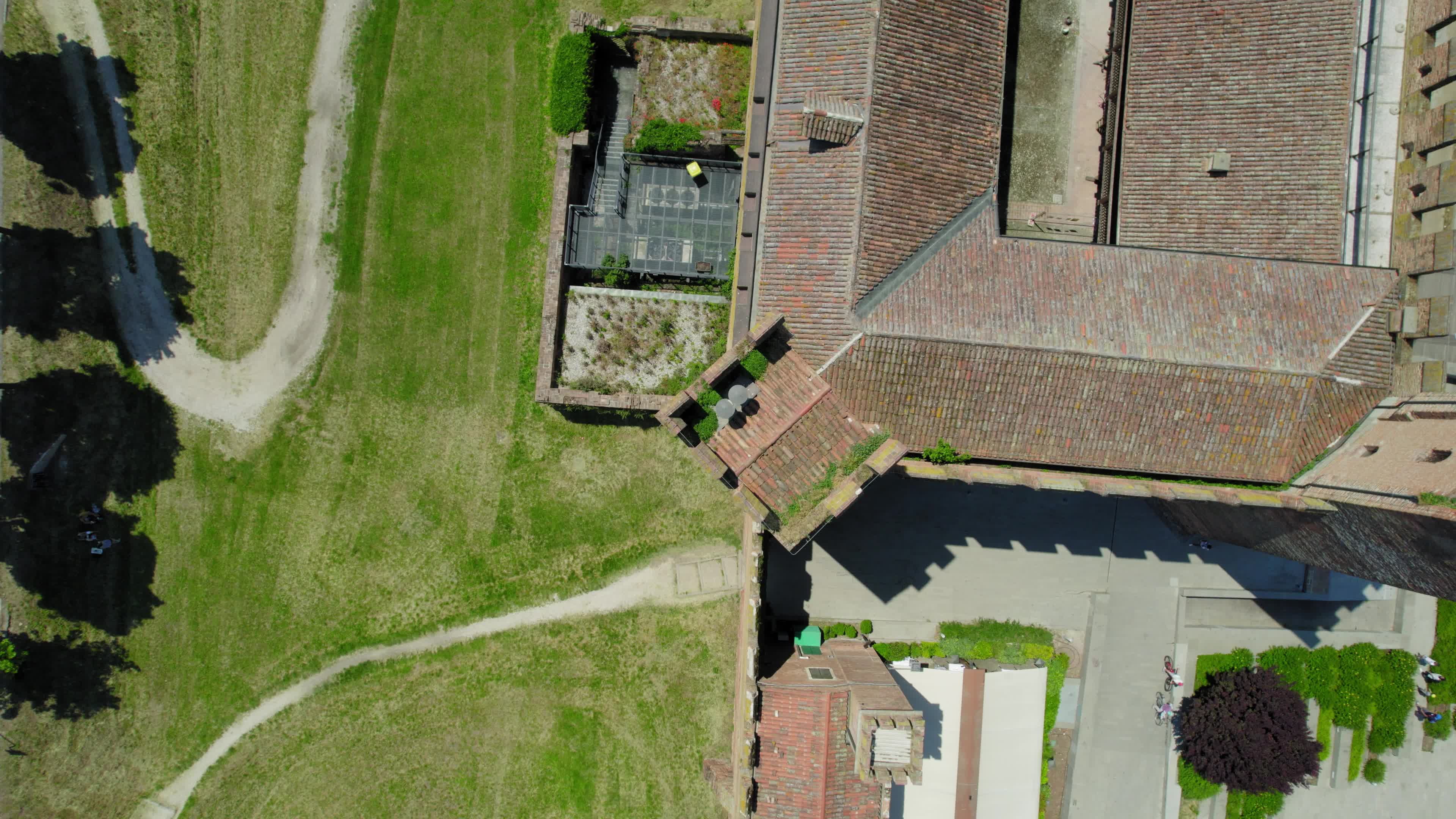 Drone View Of Montagnana, Italy