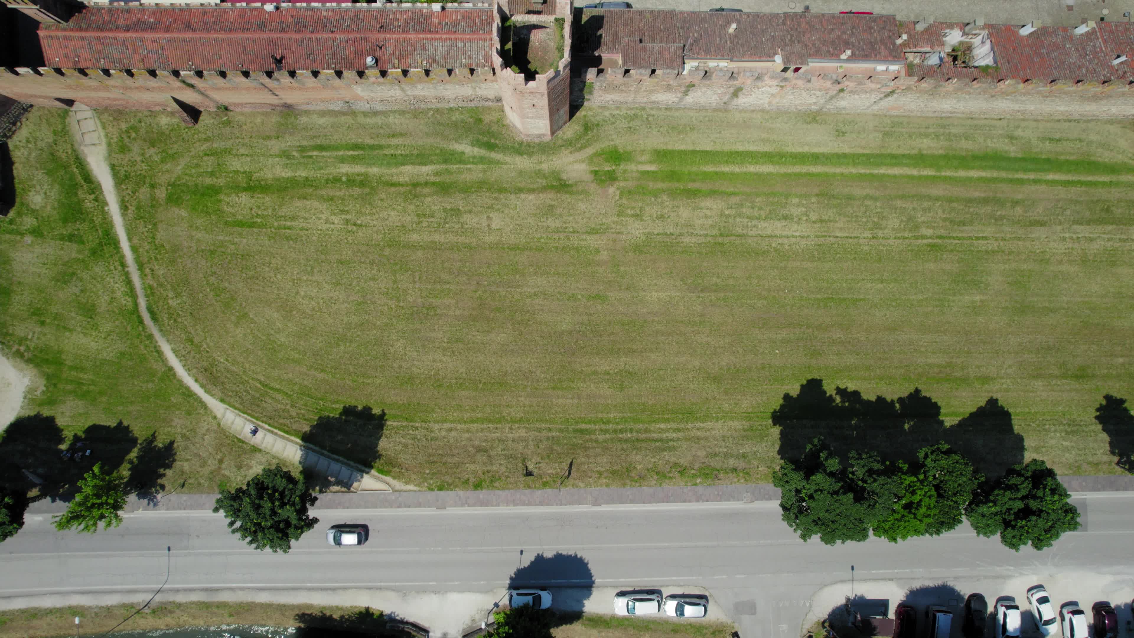 Drone View Of Montagnana, Italy