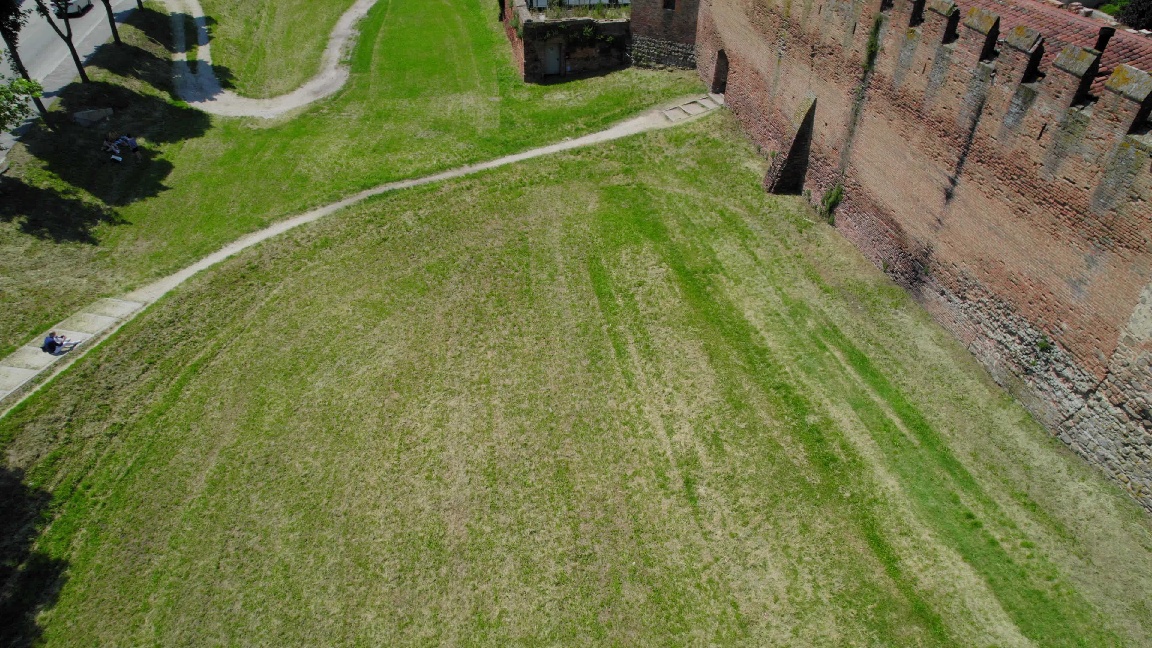 Drone View Of Montagnana, Italy