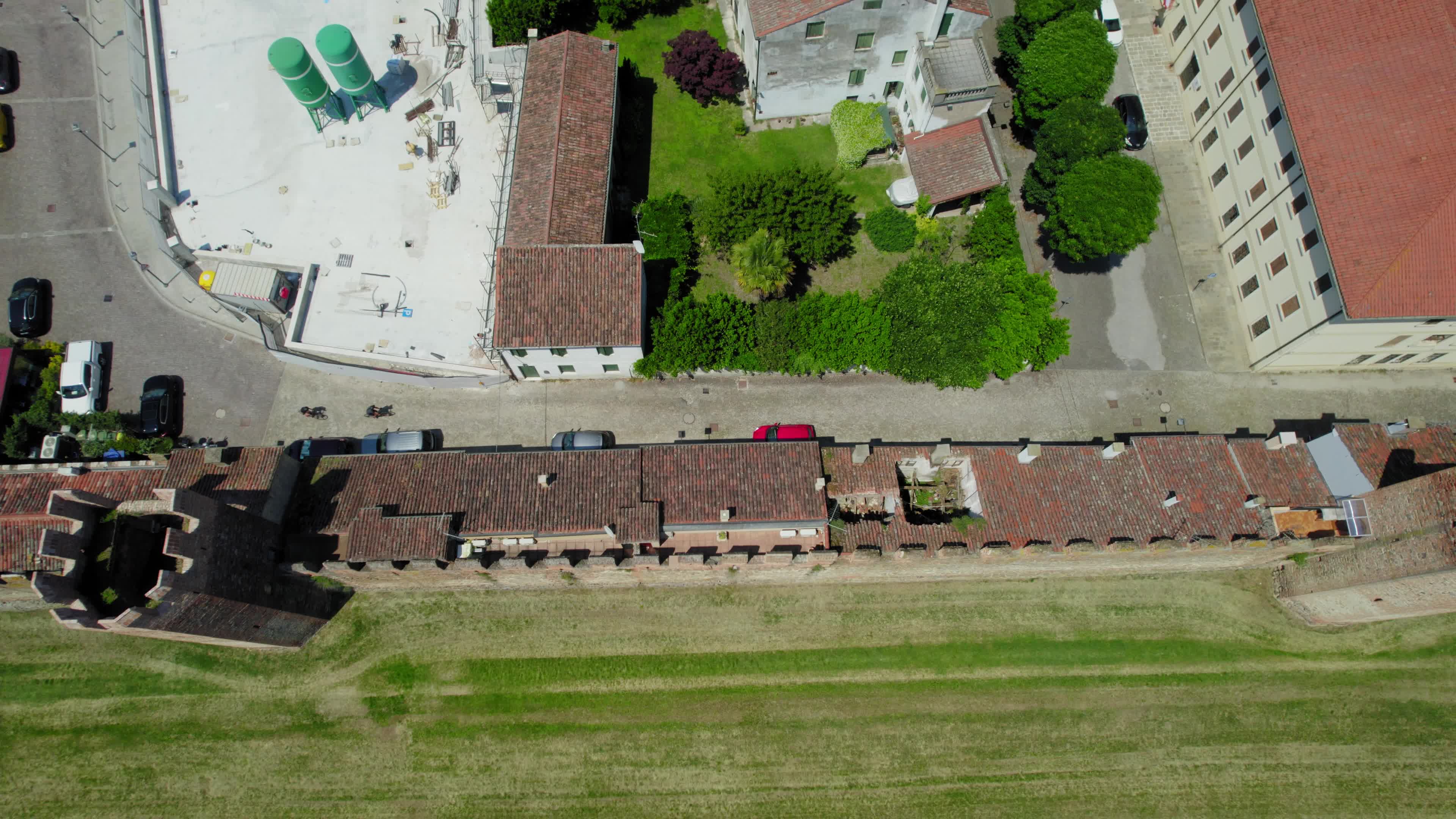 Drone View Of Montagnana, Italy