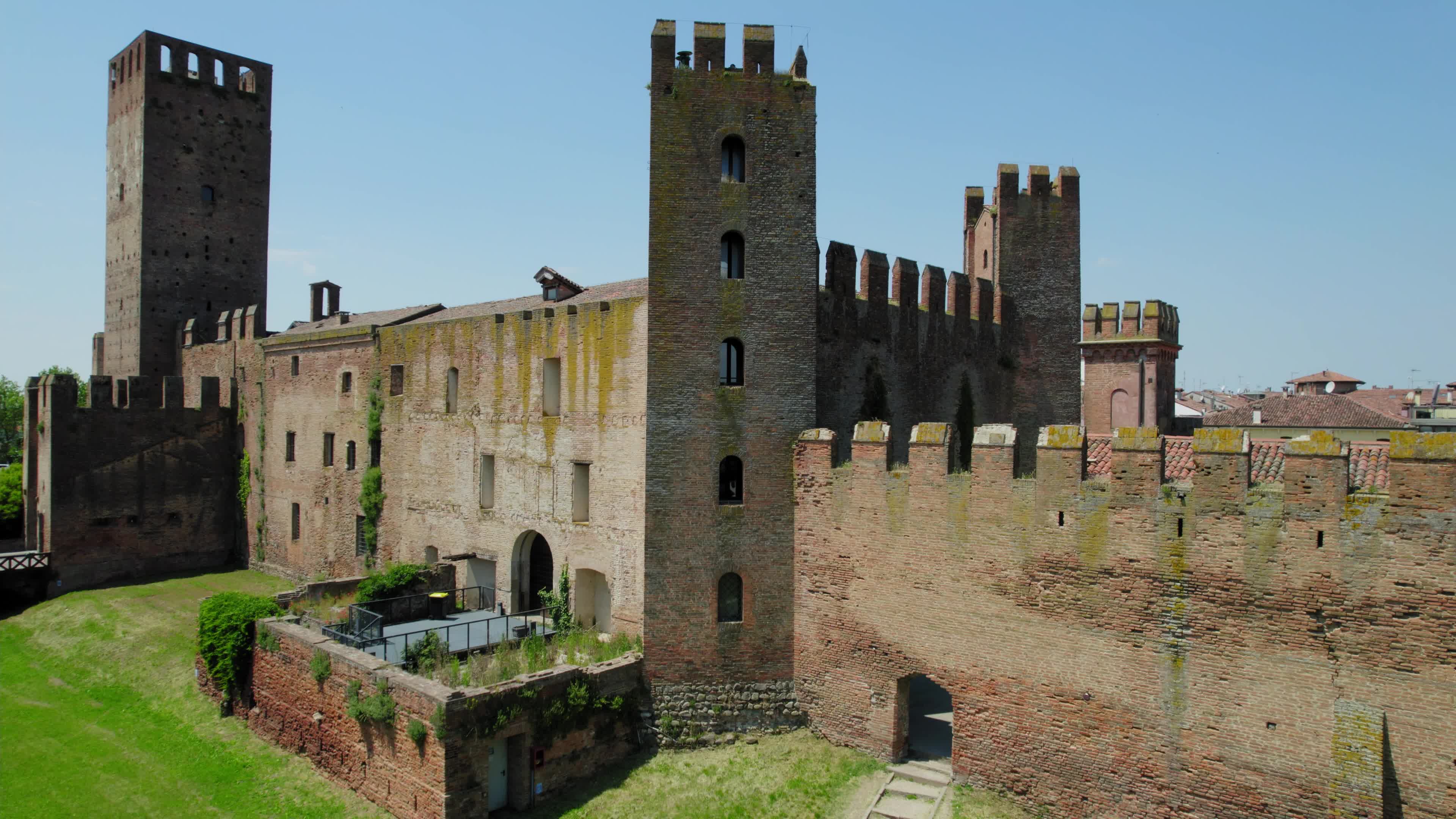 Drone View Of Montagnana, Italy