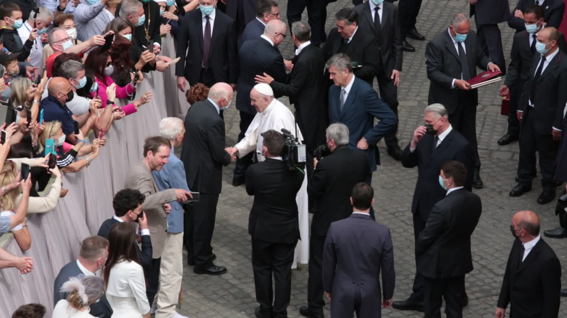 Pope Francis holds his General Weekly Audience
