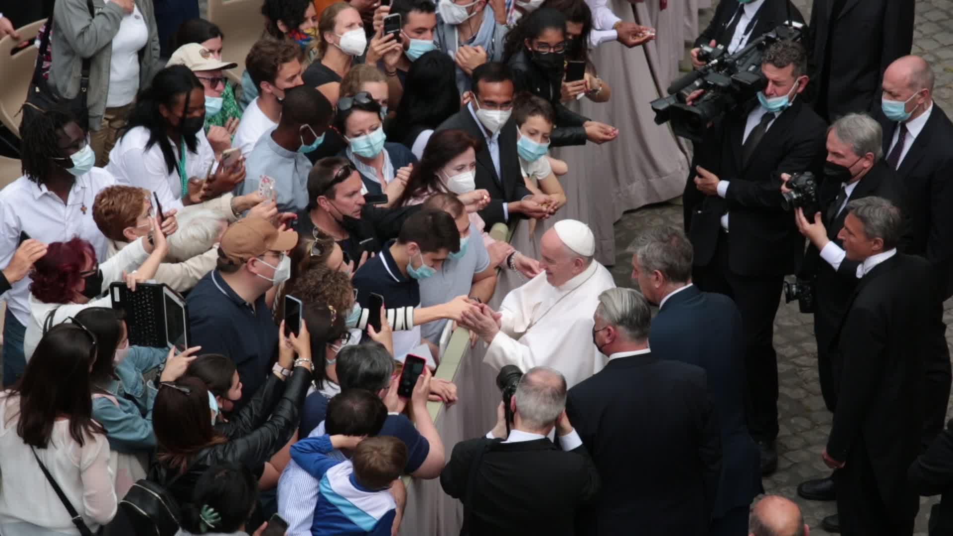 Pope Francis holds his General Weekly Audience