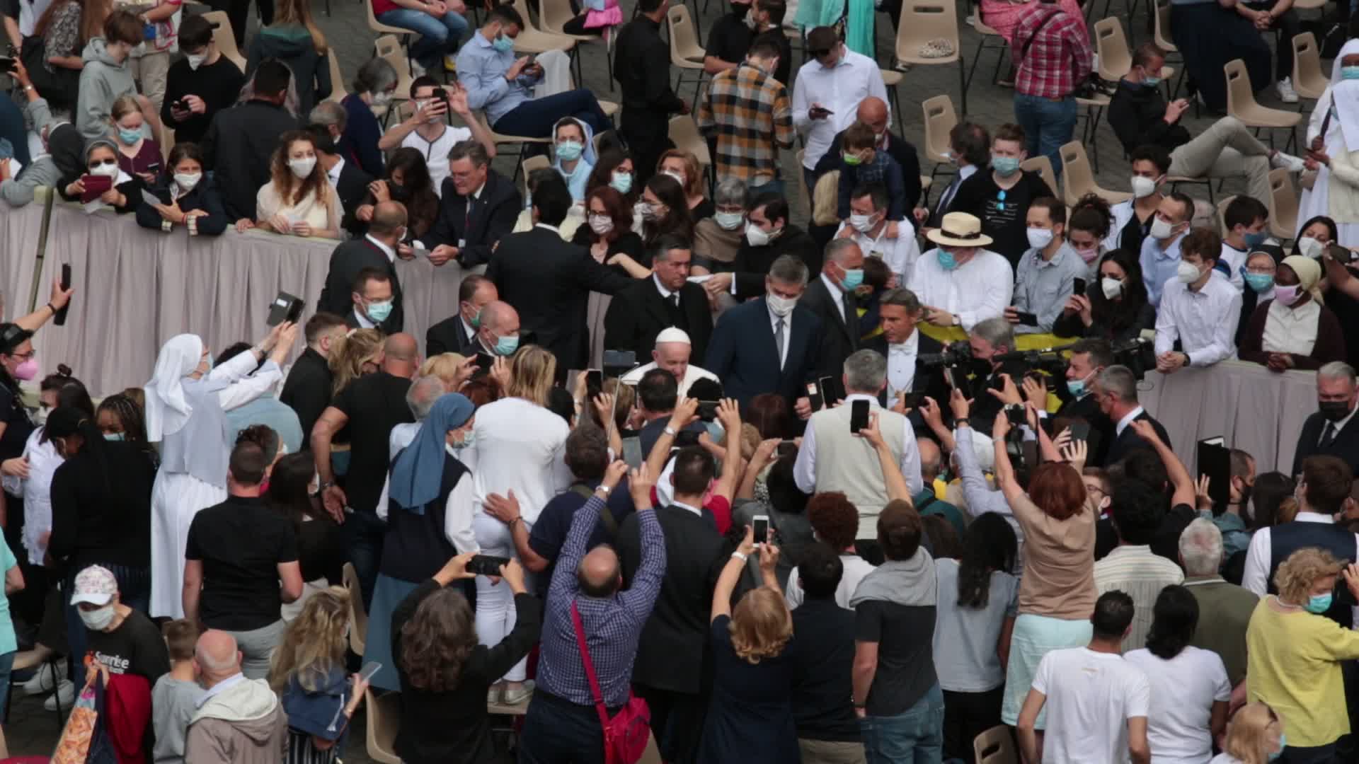 Pope Francis holds his General Weekly Audience