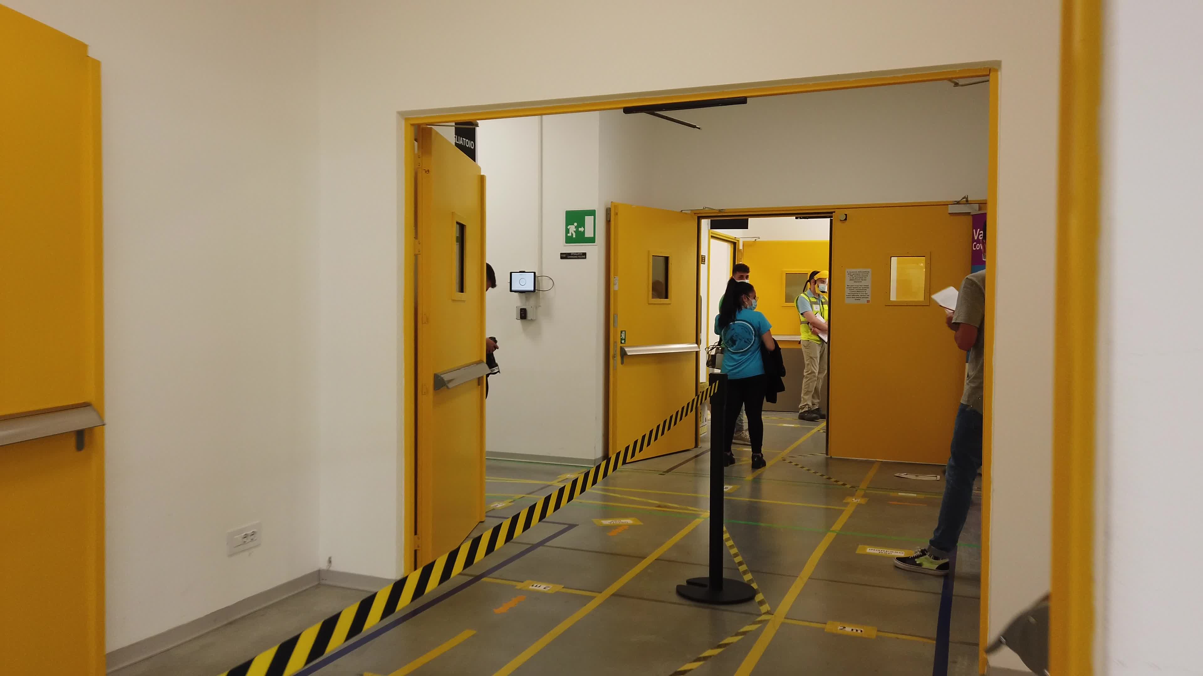 Vaccination point inside the Amazon logistic