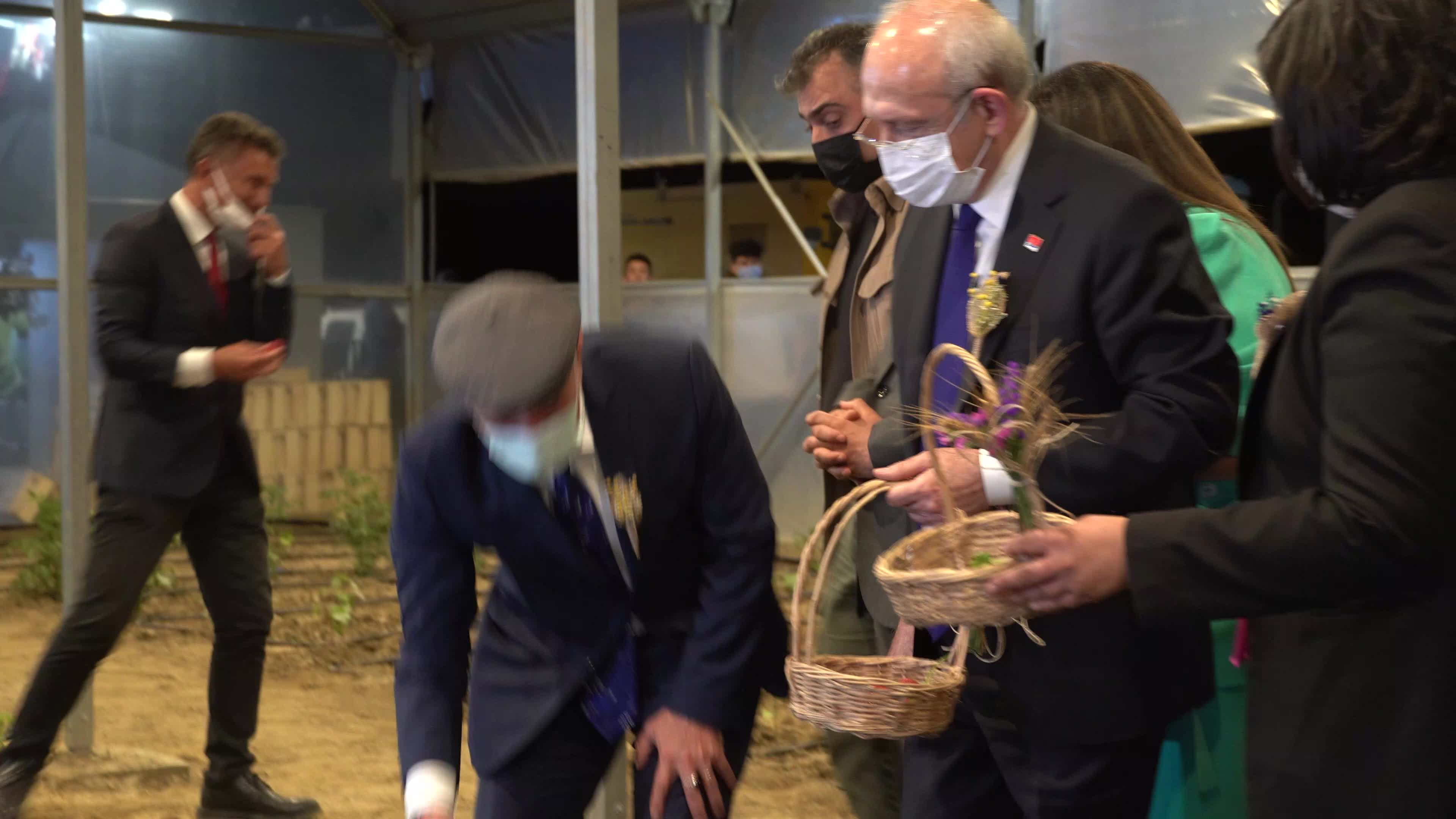 Kemal Kılıcdaroglu, chairman of the main opposition party CHP, has participated and gave a speech in the opening ceremony of the agrotourism project