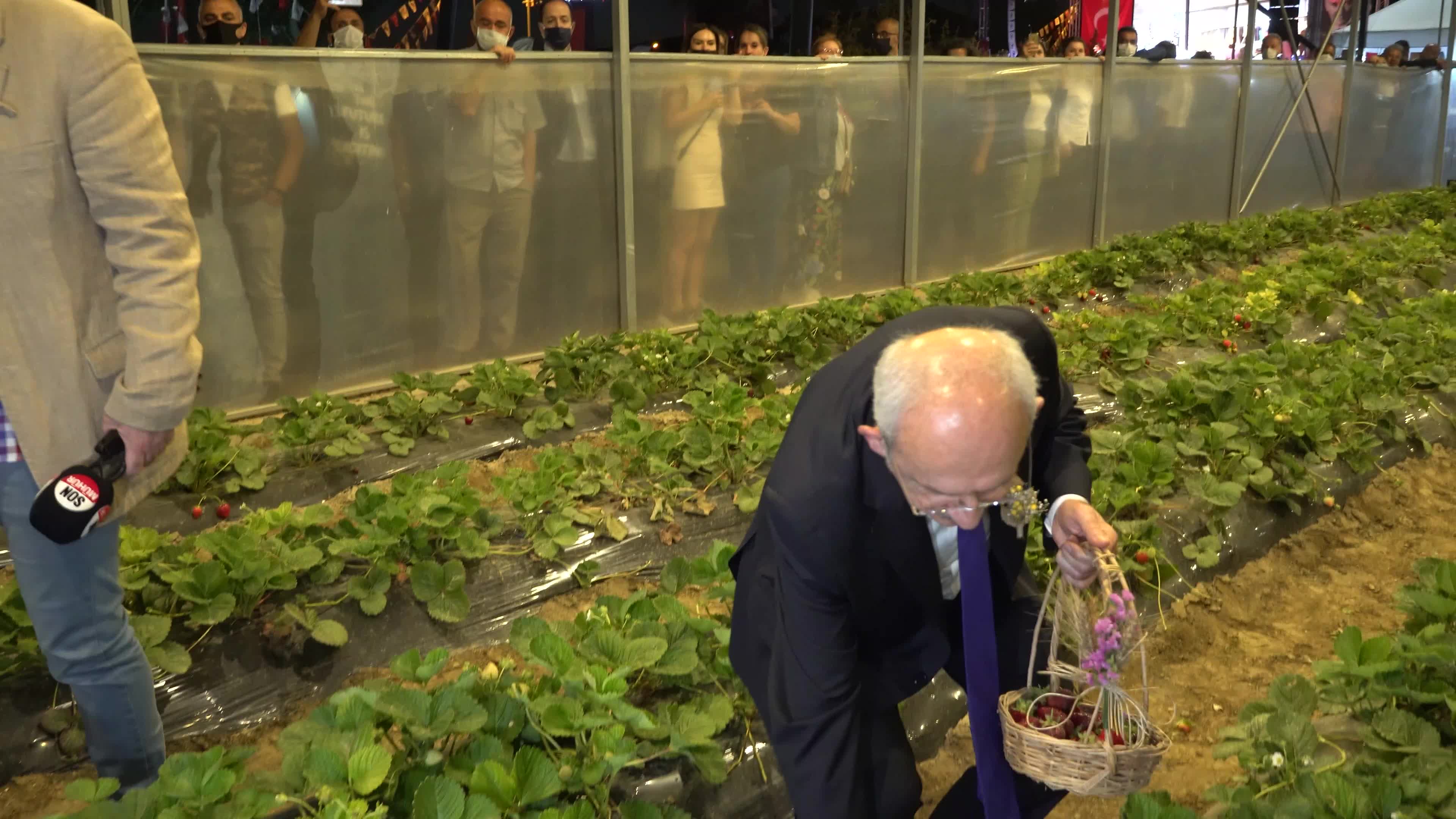 Kemal Kılıcdaroglu, chairman of the main opposition party CHP, has participated and gave a speech in the opening ceremony of the agrotourism project