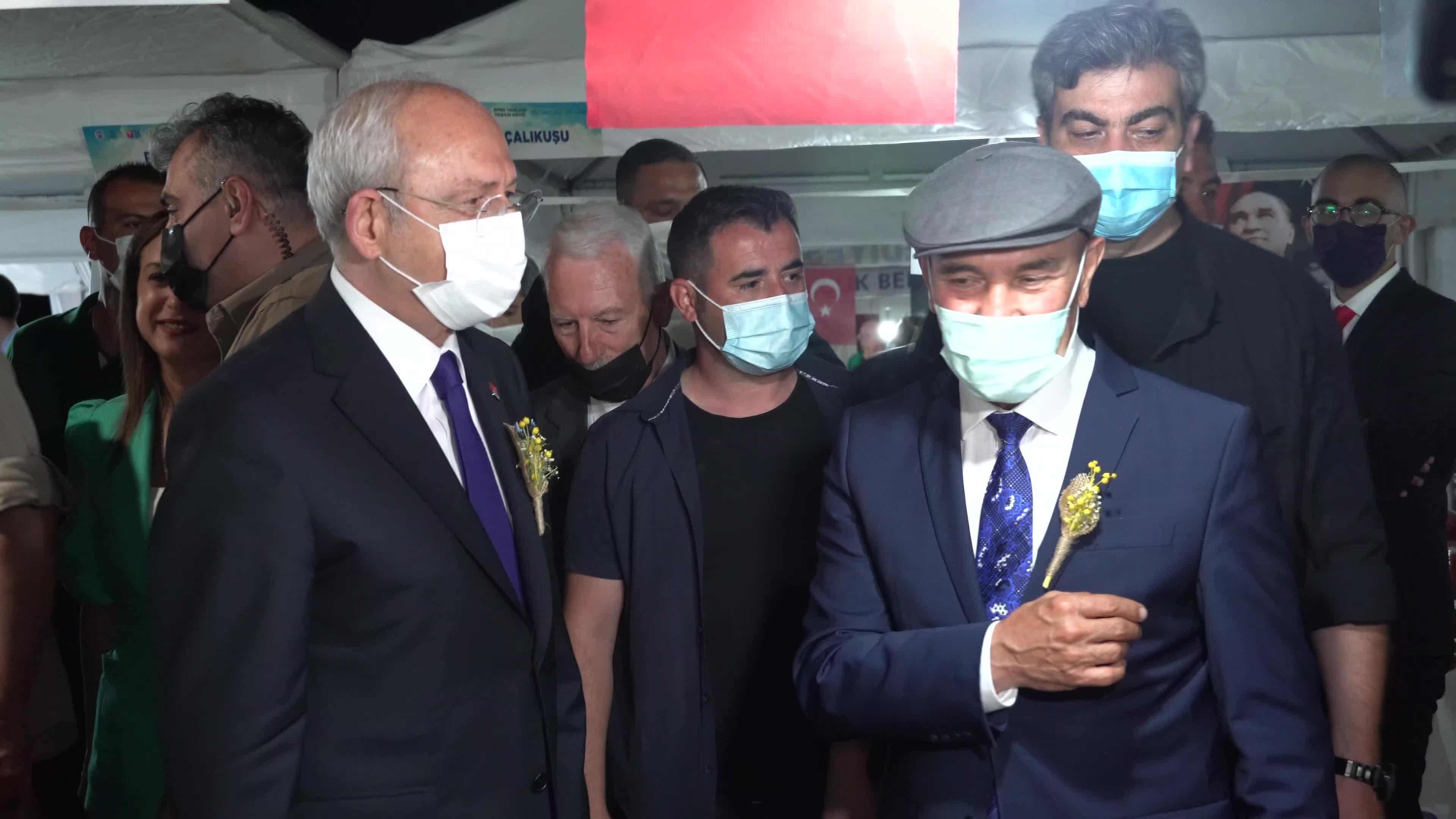Kemal Kılıcdaroglu, chairman of the main opposition party CHP, has participated and gave a speech in the opening ceremony of the agrotourism project