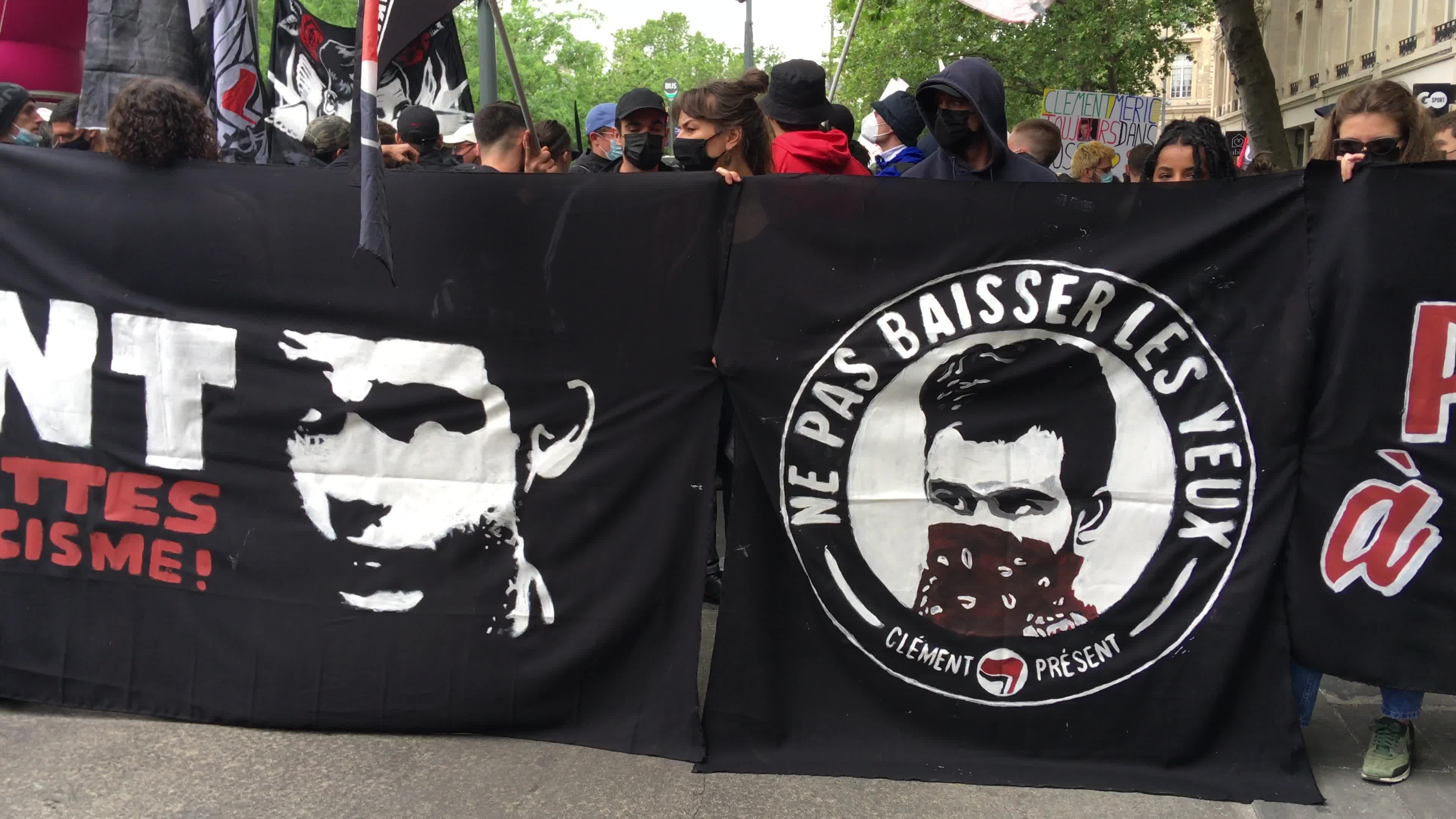 Anti-fascist Demonstration In Tribute To Clement Meric