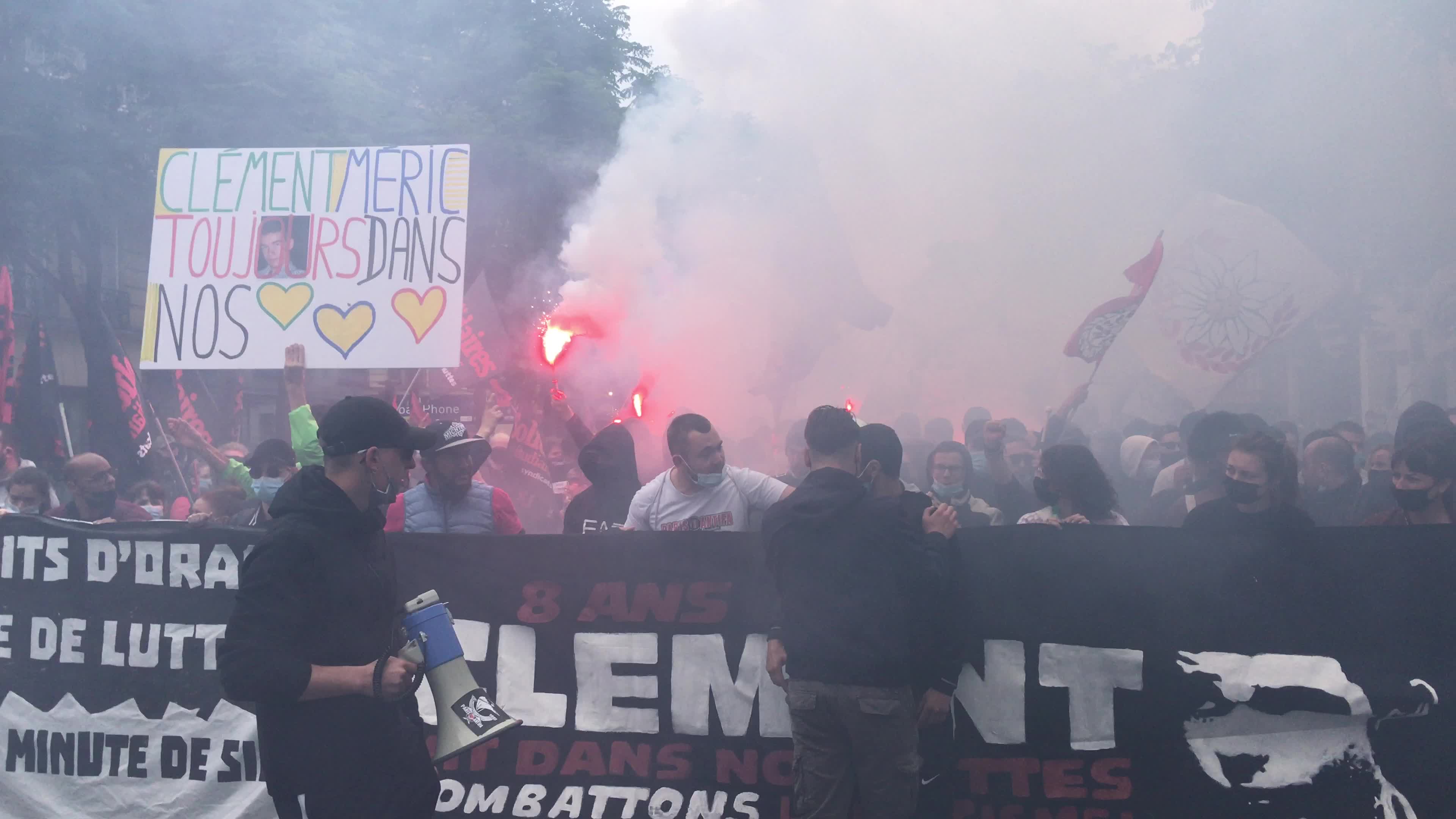 Anti-fascist Demonstration In Tribute To Clement Meric