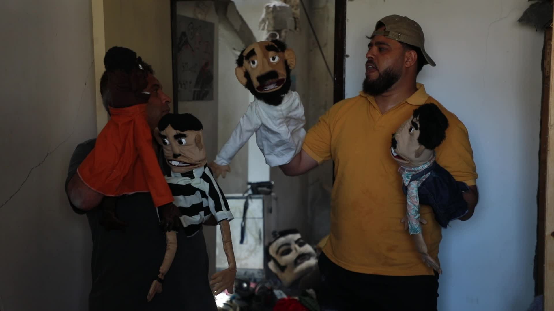 Puppetters pick up the pieces of destroyed theatre in Gaza