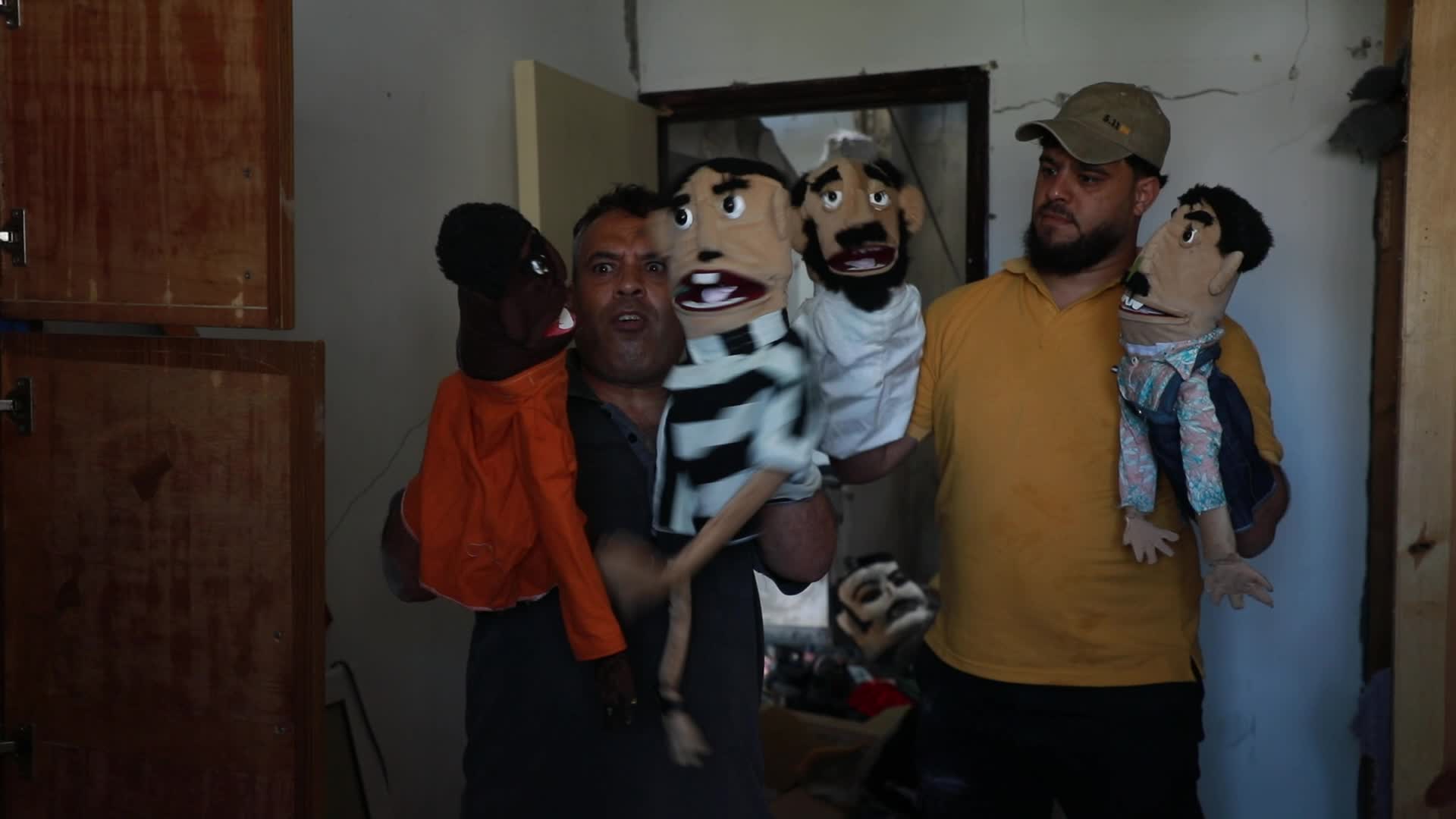 Puppetters pick up the pieces of destroyed theatre in Gaza