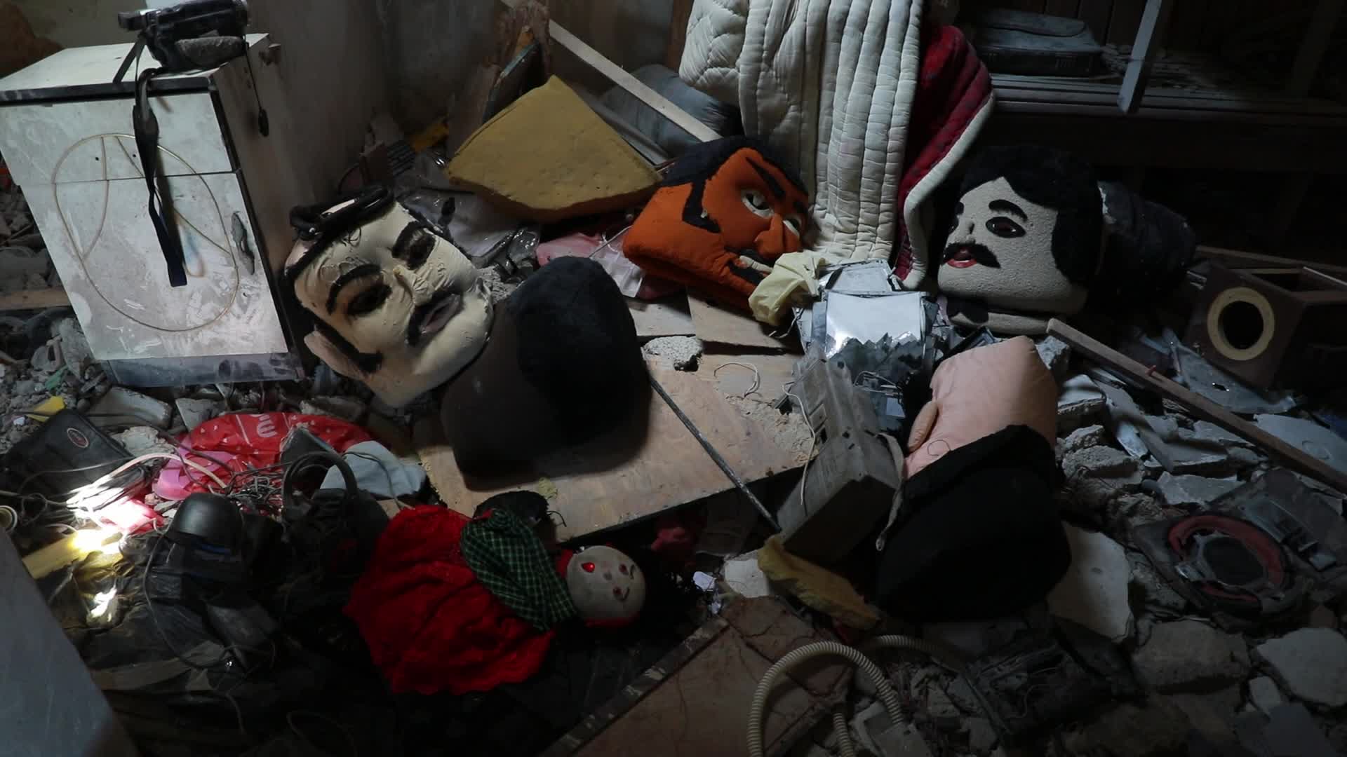 Puppetters pick up the pieces of destroyed theatre in Gaza