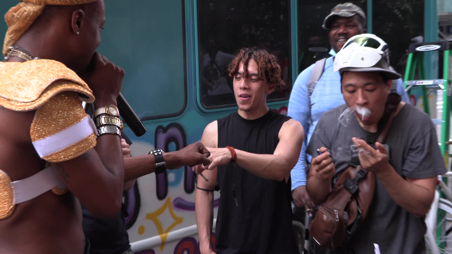 City Hall "Smoke Out" with Paperboy Prince
