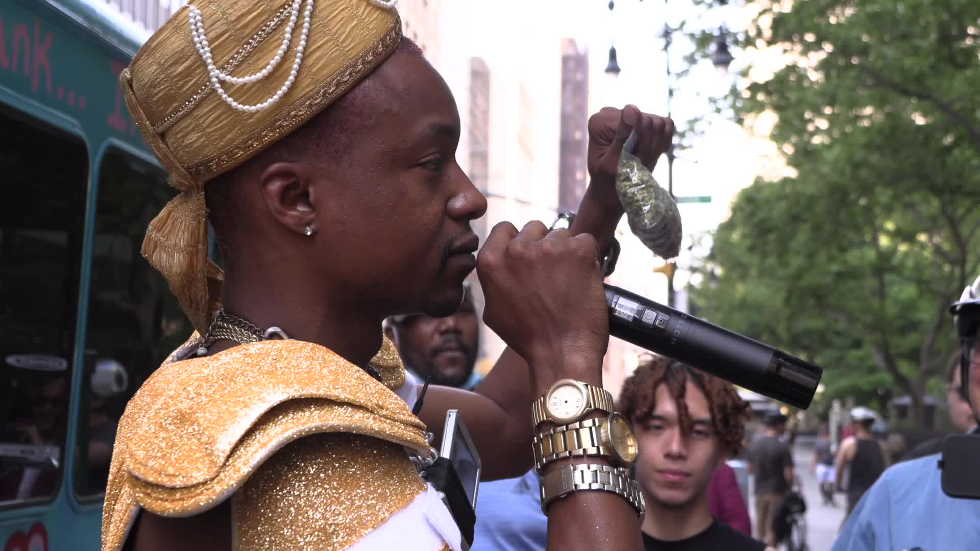 City Hall "Smoke Out" with Paperboy Prince