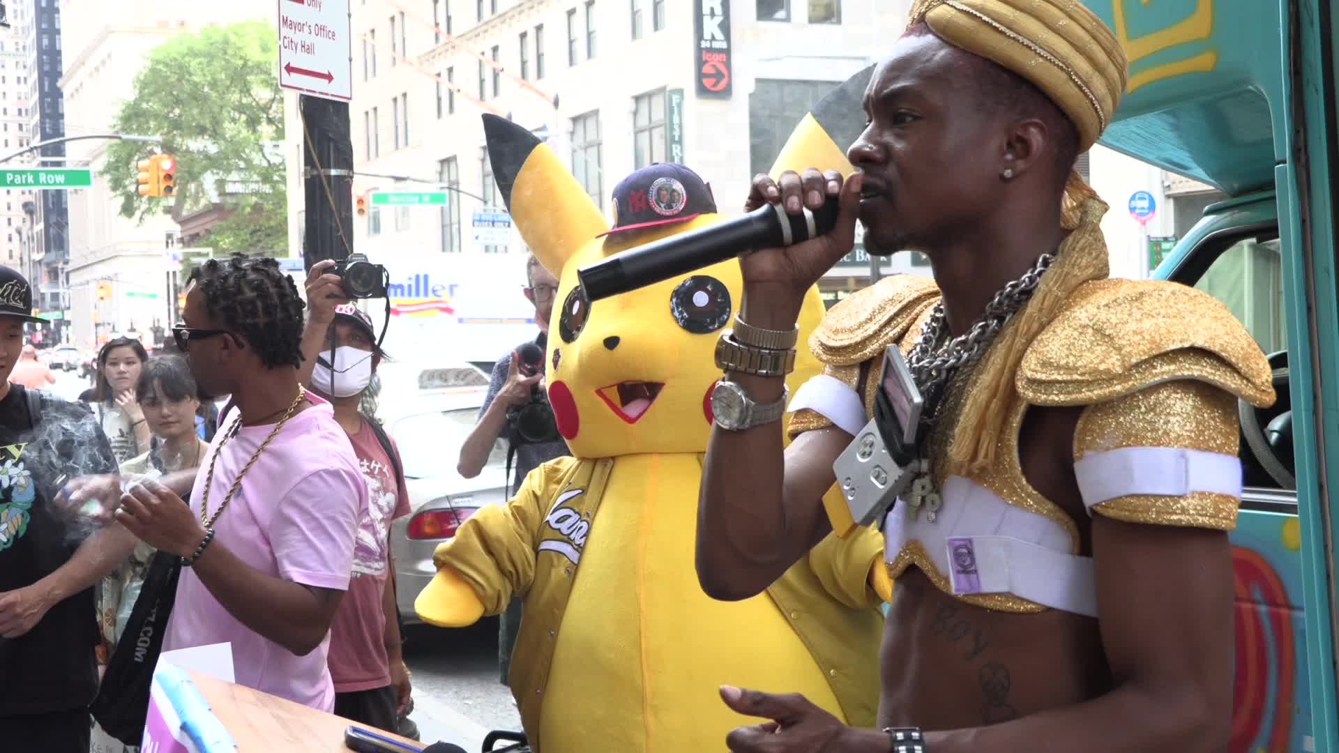 City Hall "Smoke Out" with Paperboy Prince
