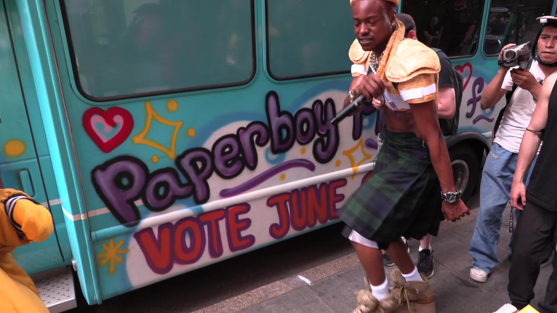 City Hall "Smoke Out" with Paperboy Prince