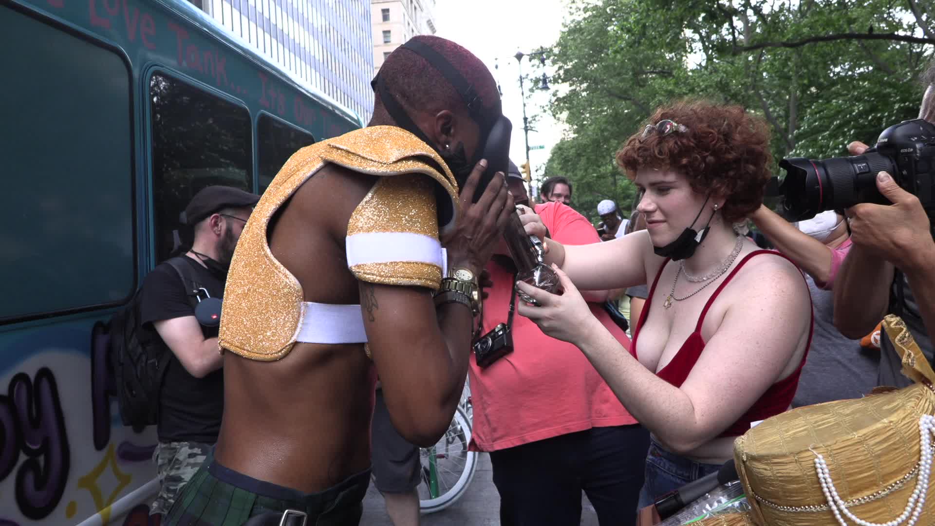 City Hall "Smoke Out" with Paperboy Prince