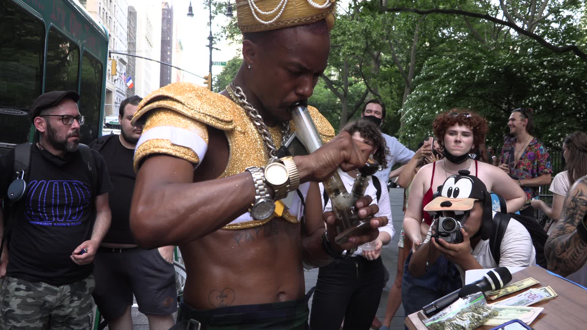 City Hall "Smoke Out" with Paperboy Prince