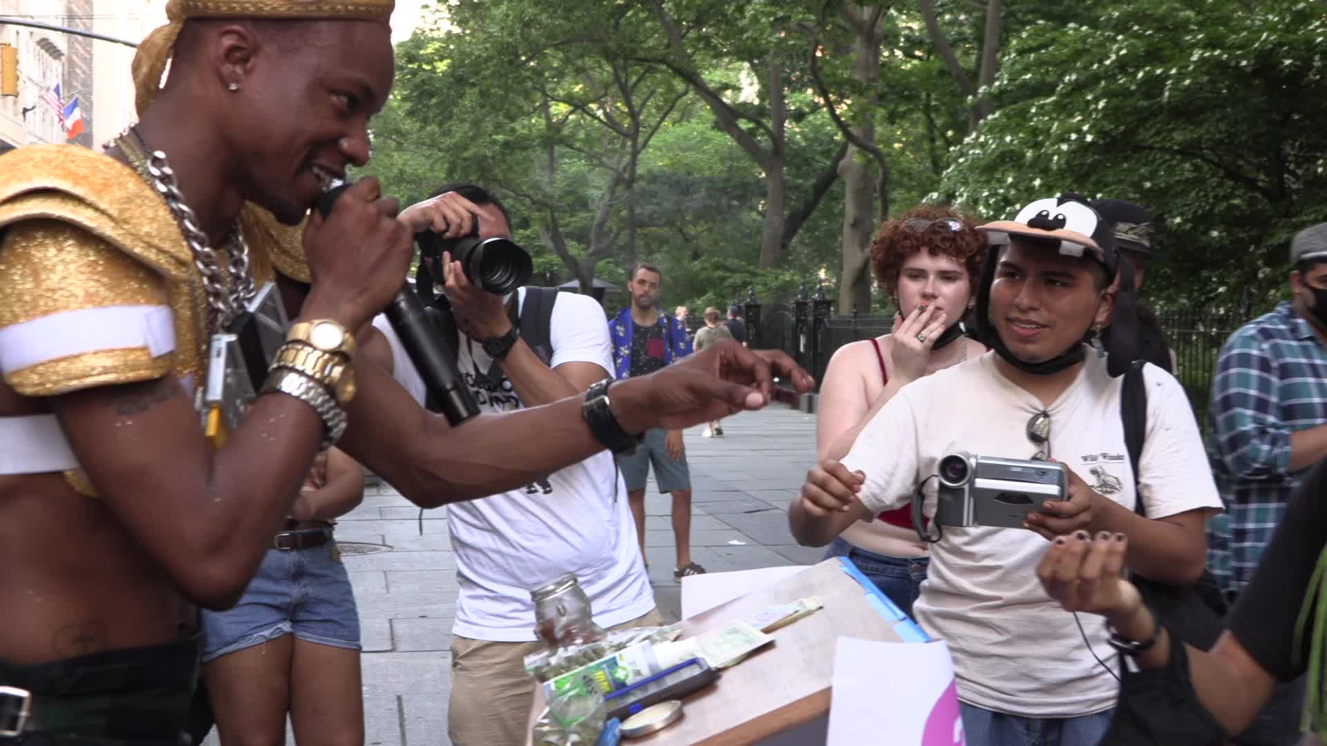 City Hall "Smoke Out" with Paperboy Prince