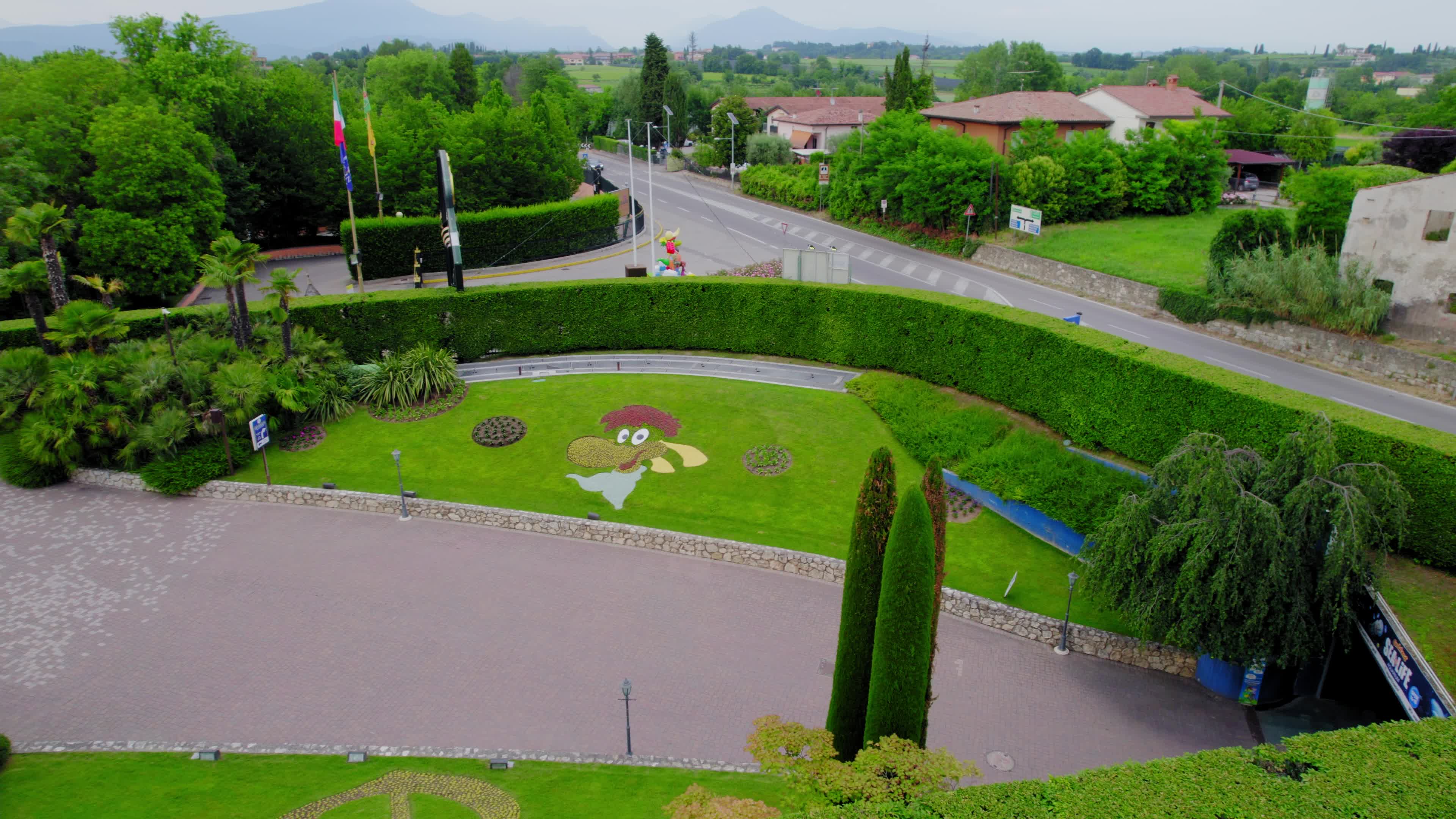 Drone view of Gardaland, set to reopen on June 7
