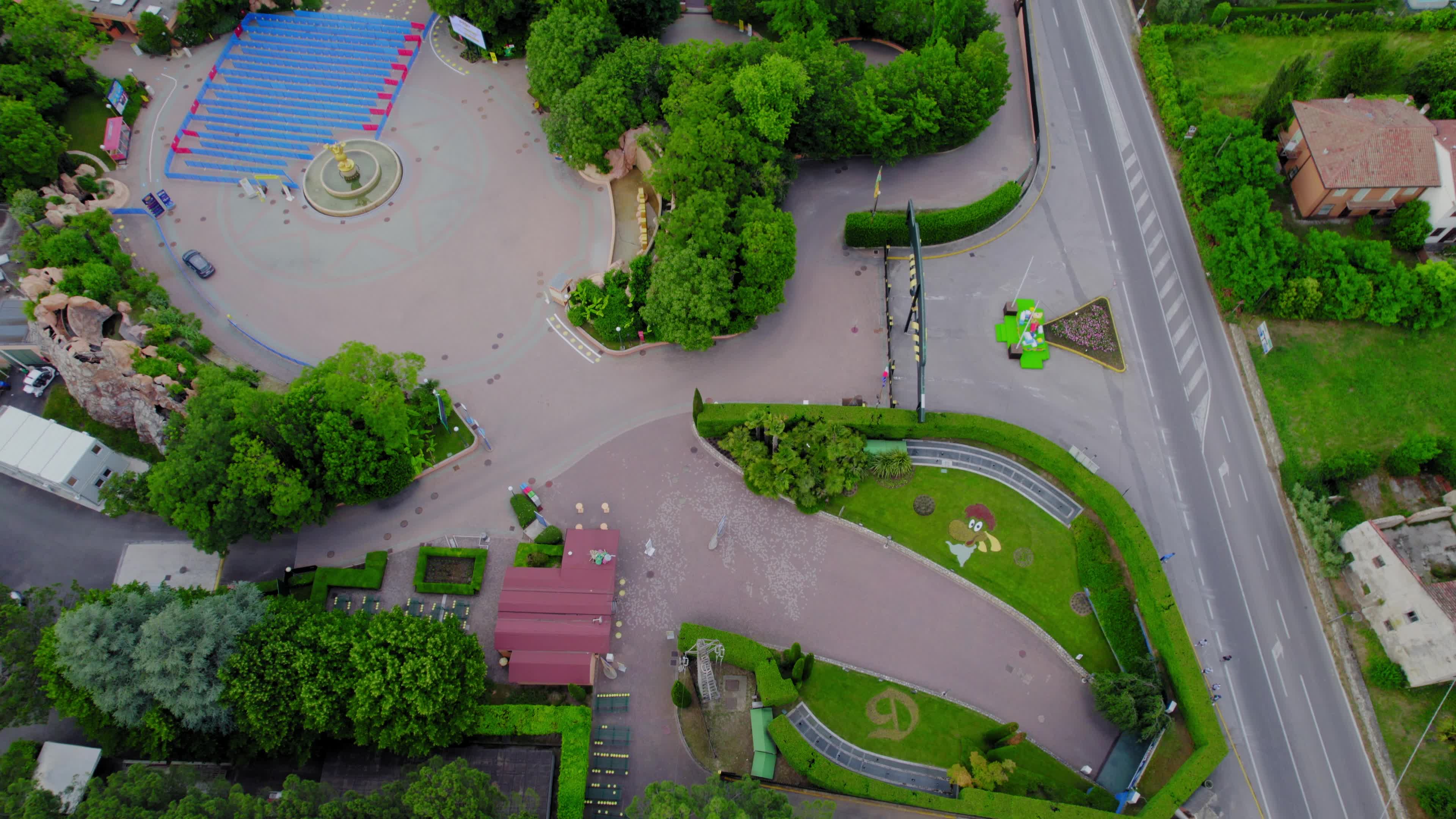 Drone view of Gardaland, set to reopen on June 7