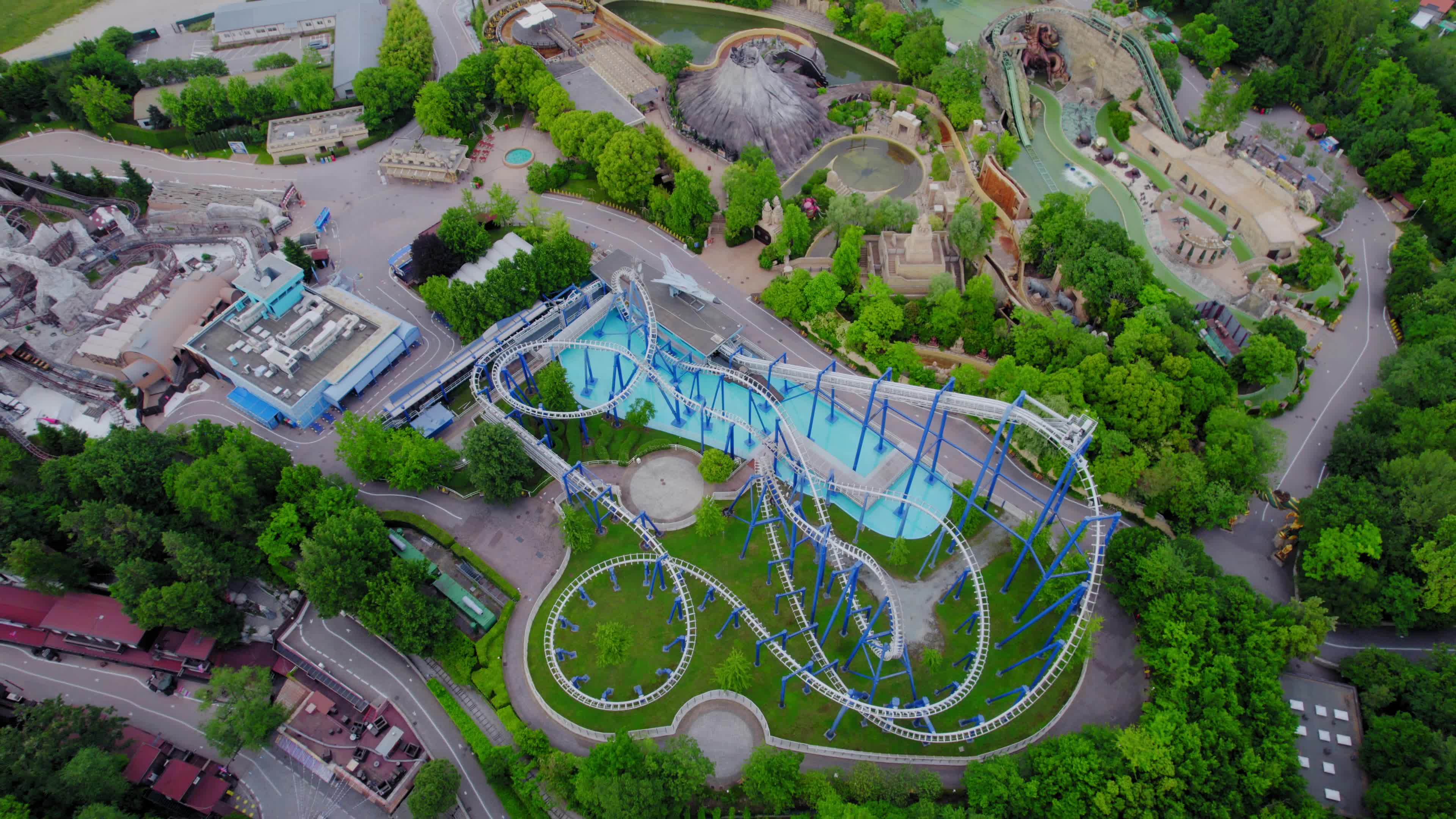 Drone view of Gardaland, set to reopen on June 7