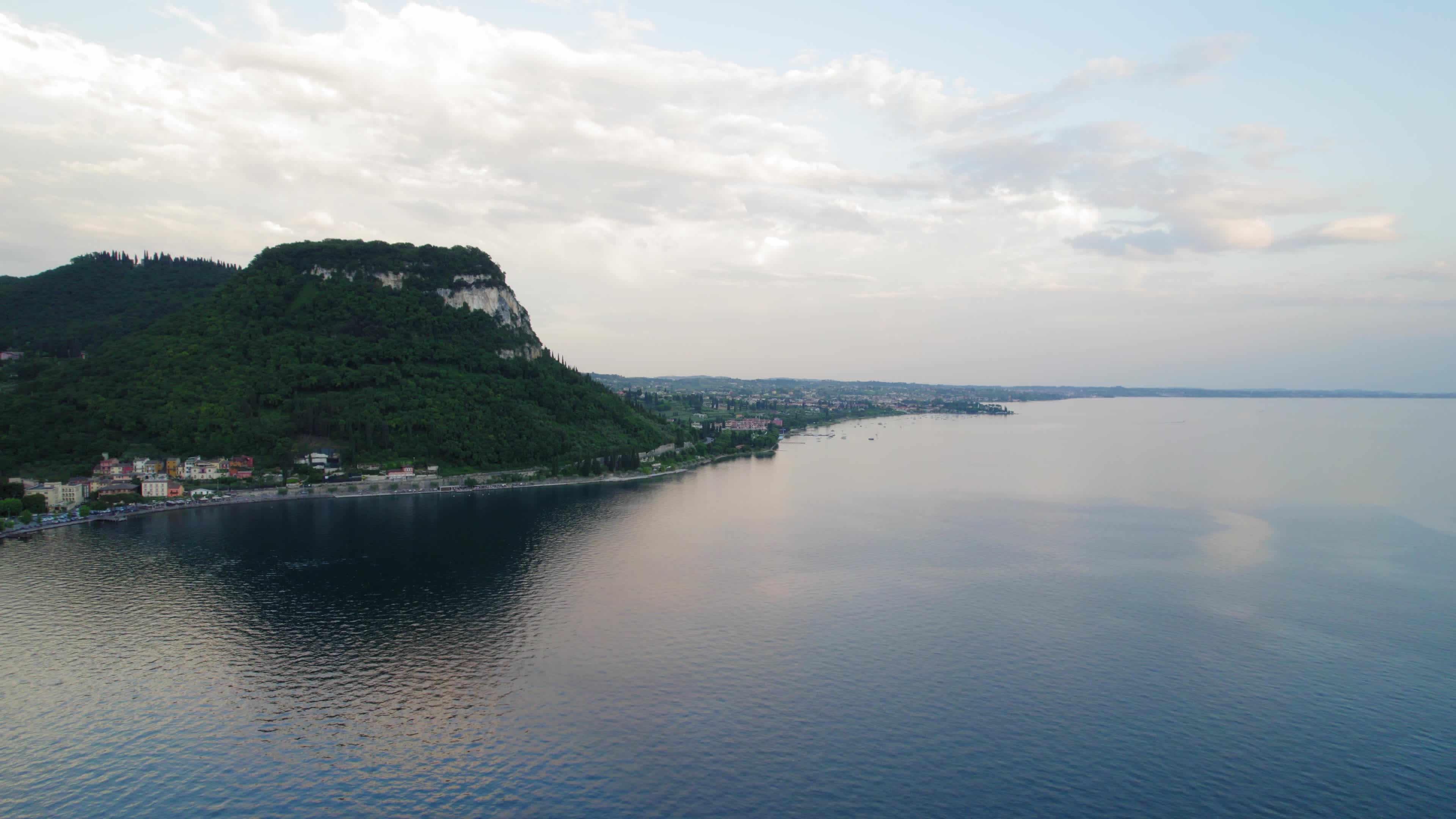 Aerial view of Lake Garda, Italy
