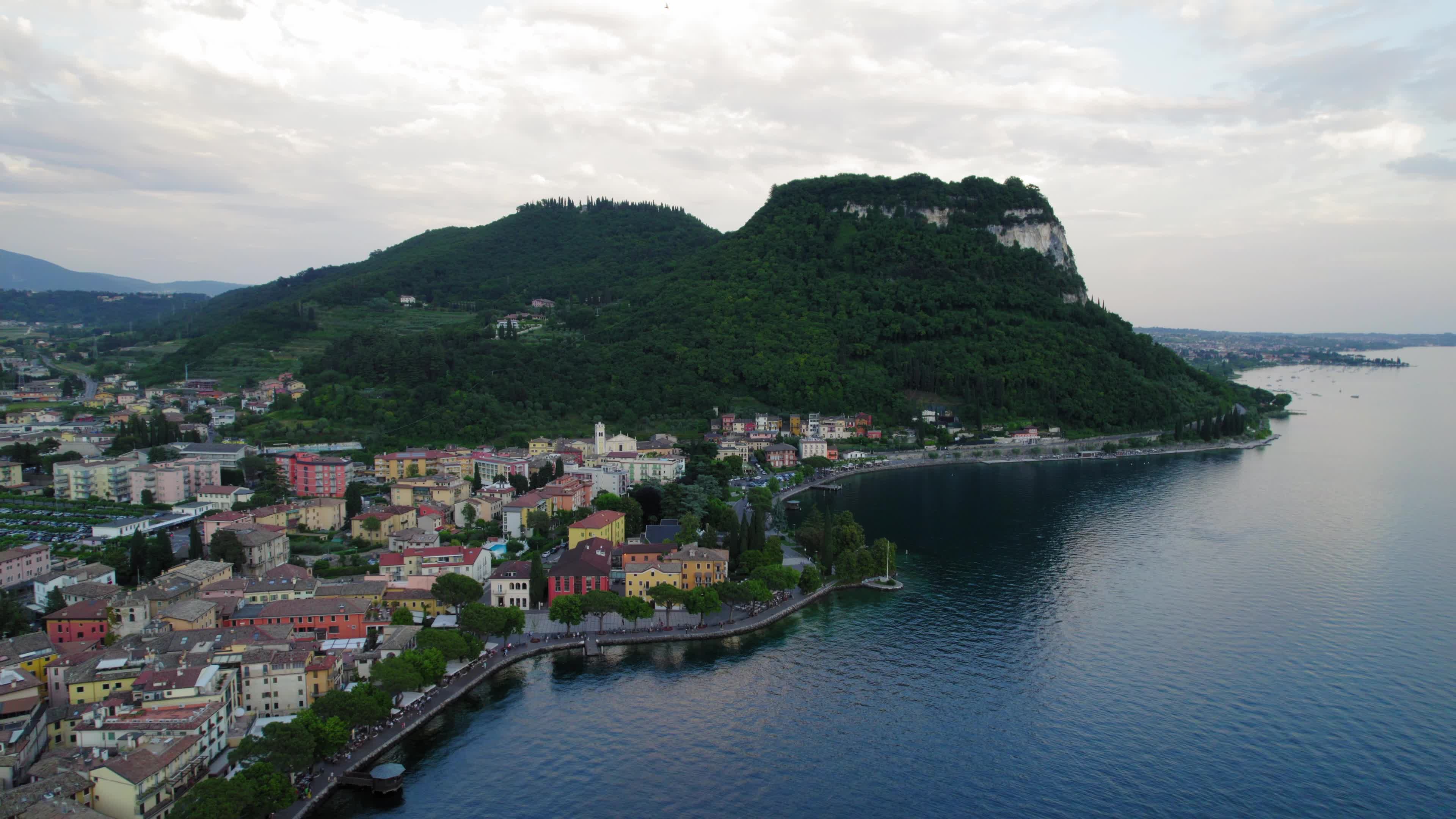 Aerial view of Lake Garda, Italy
