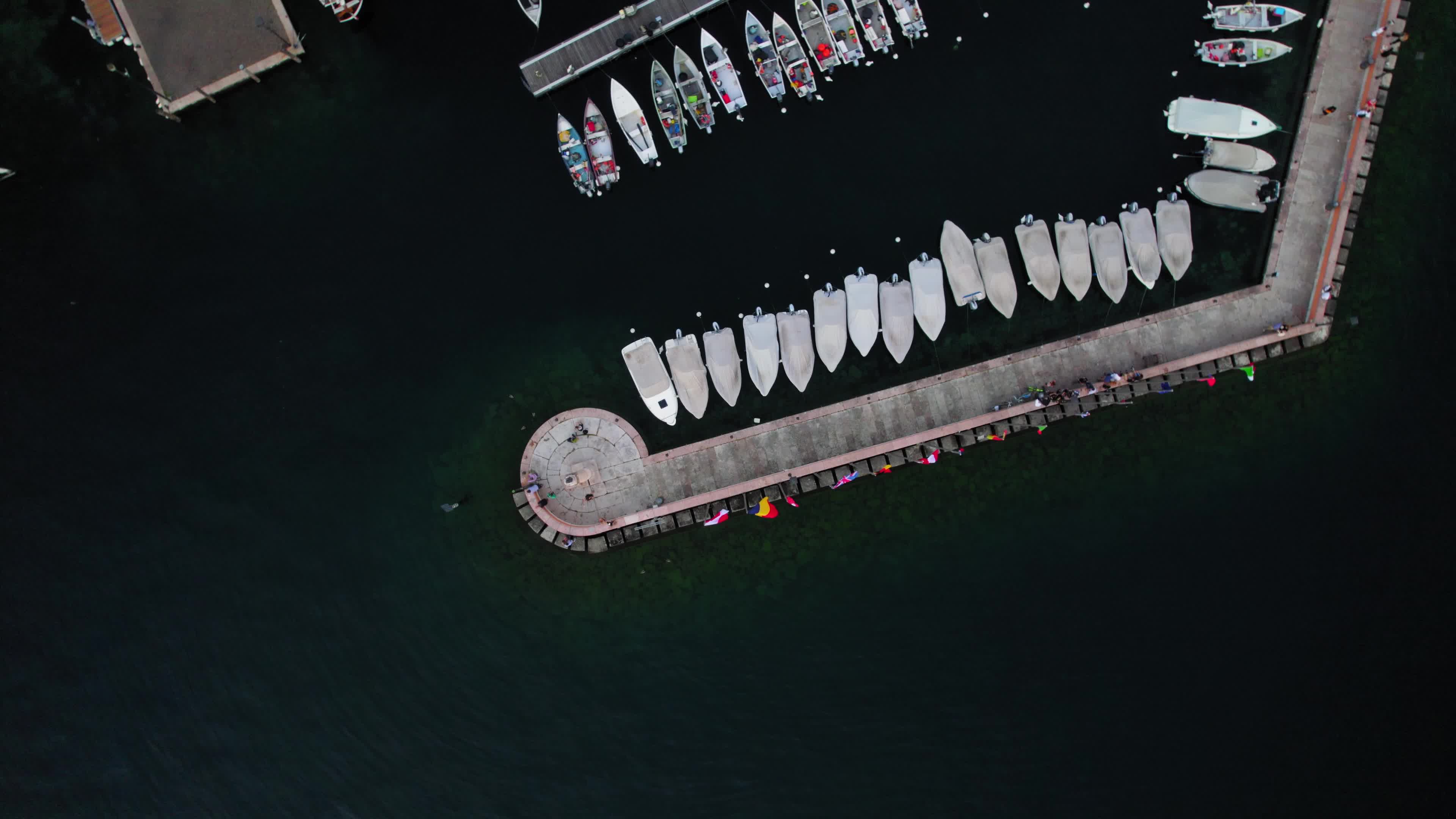 Aerial view of Lake Garda, Italy