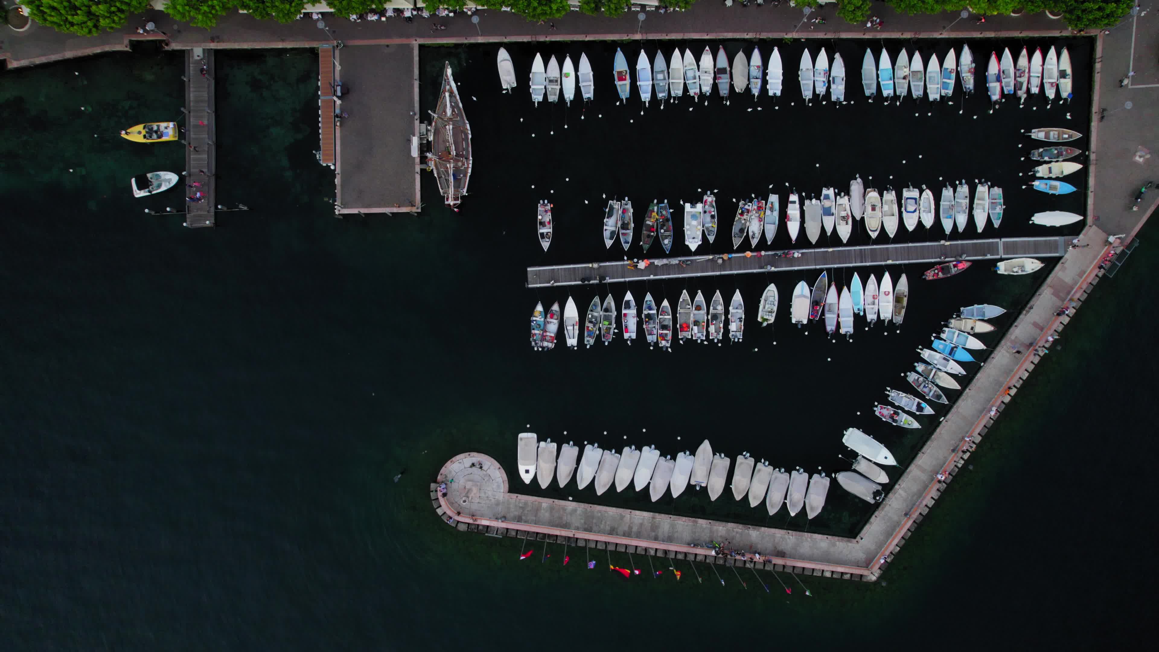 Aerial view of Lake Garda, Italy