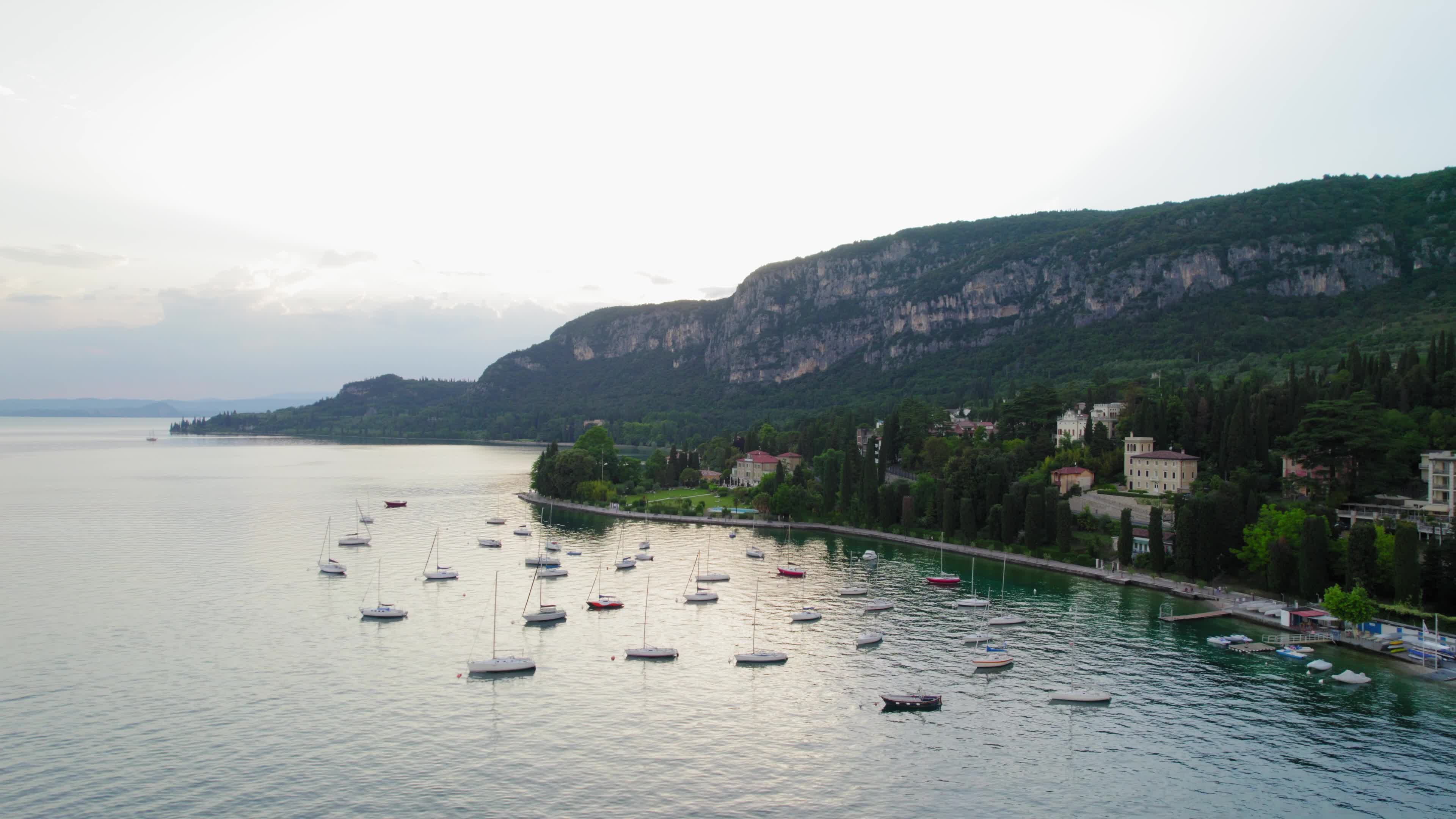 Aerial view of Lake Garda, Italy