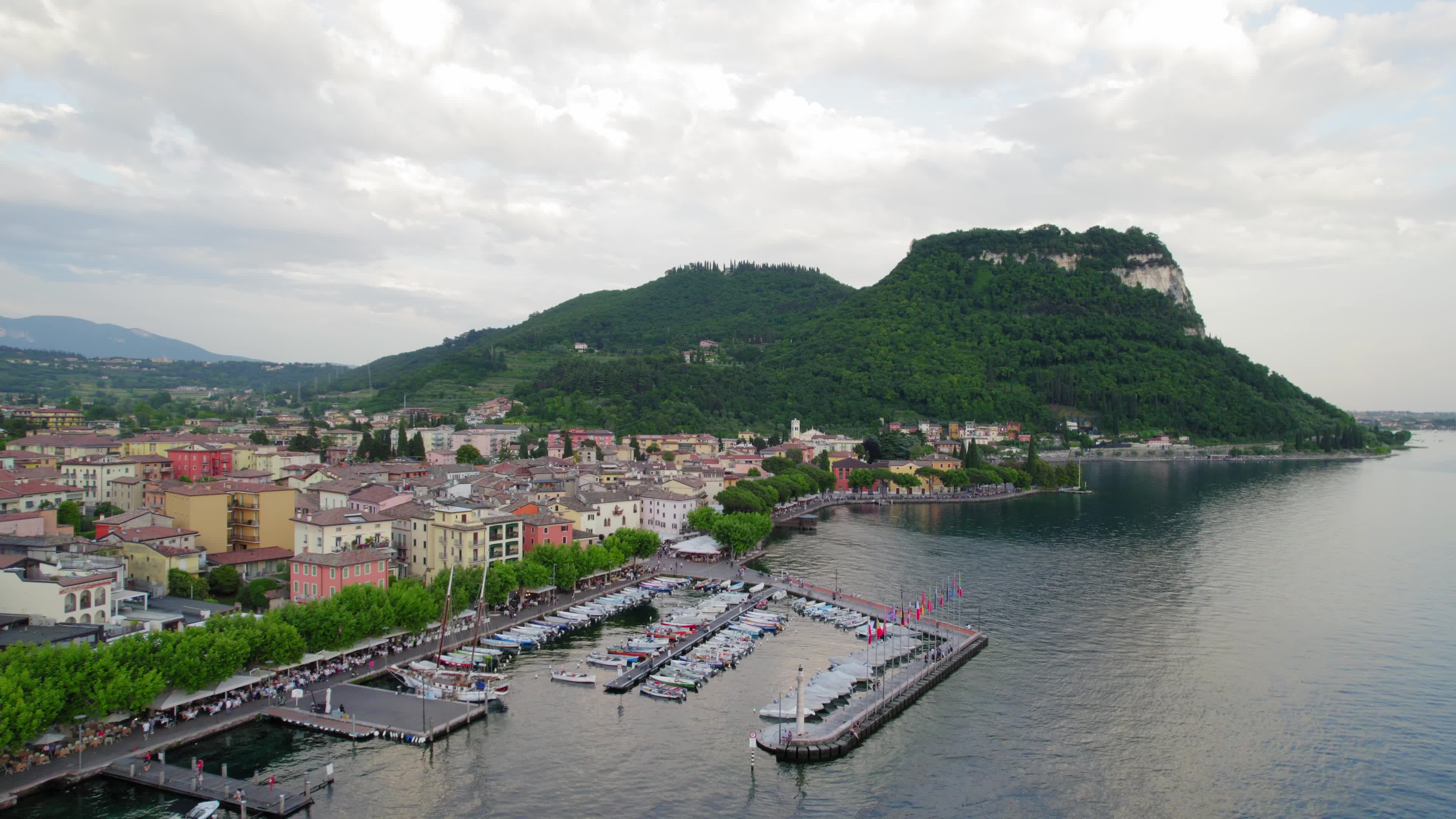 Aerial view of Lake Garda, Italy