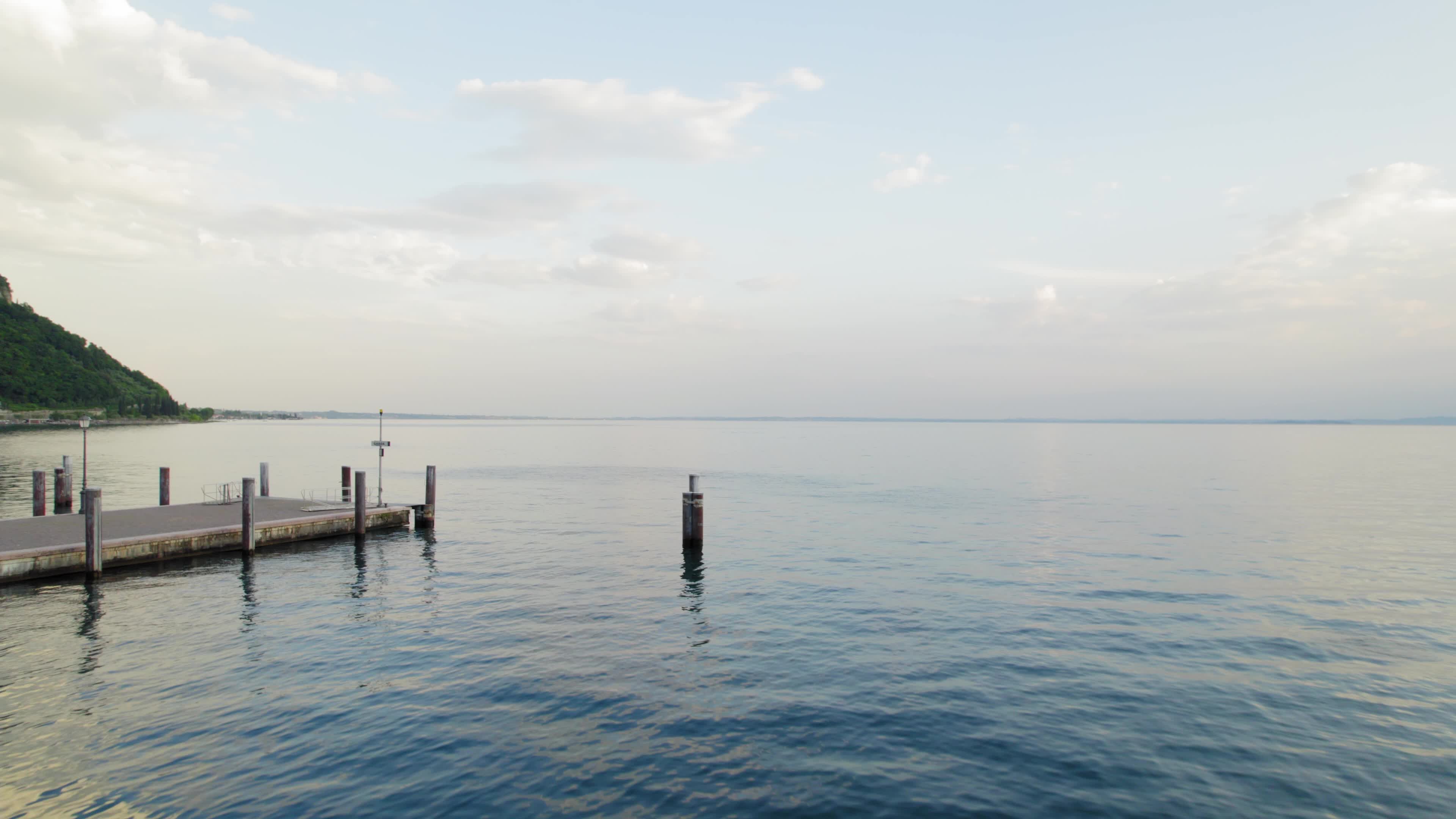 Aerial view of Lake Garda, Italy