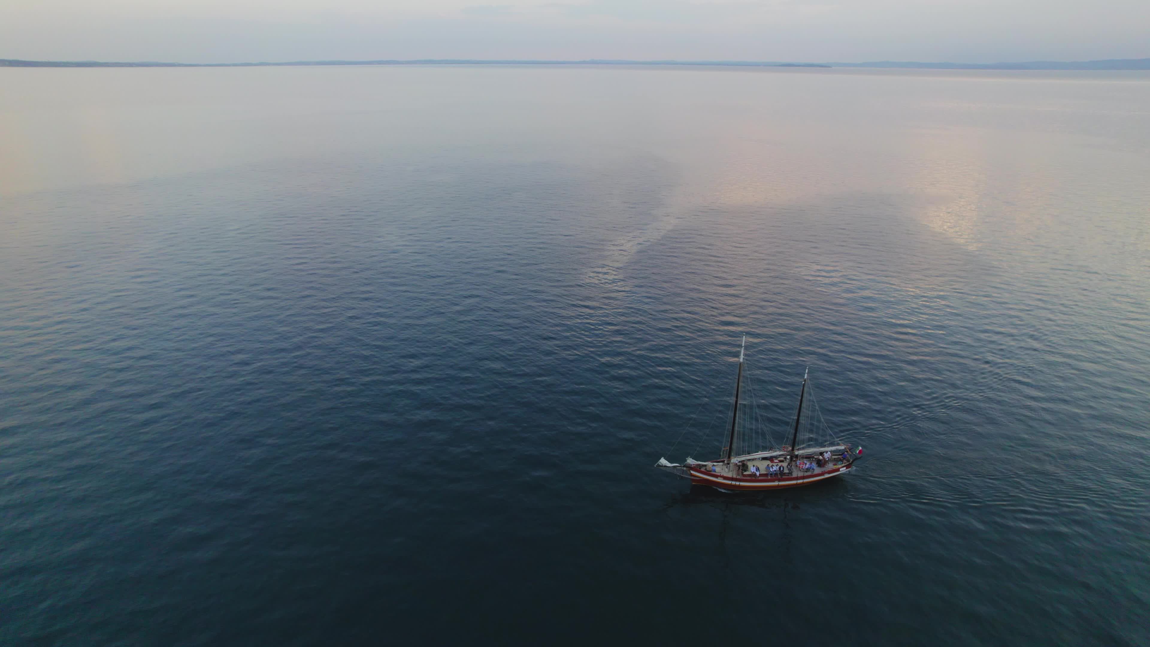 Aerial view of Lake Garda, Italy