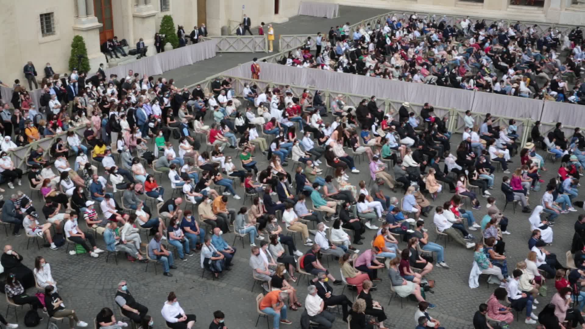 Pope Francis during the weekly general audience