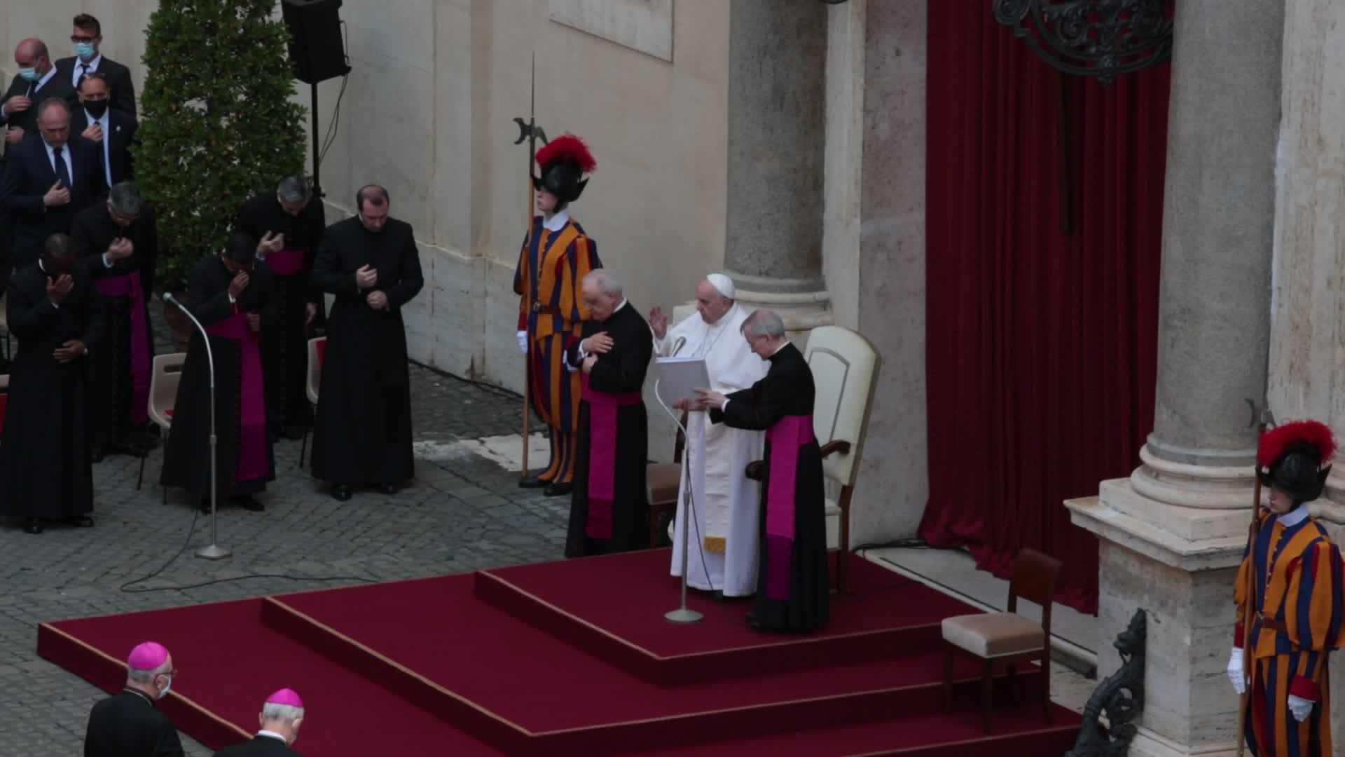 Pope Francis during the weekly general audience