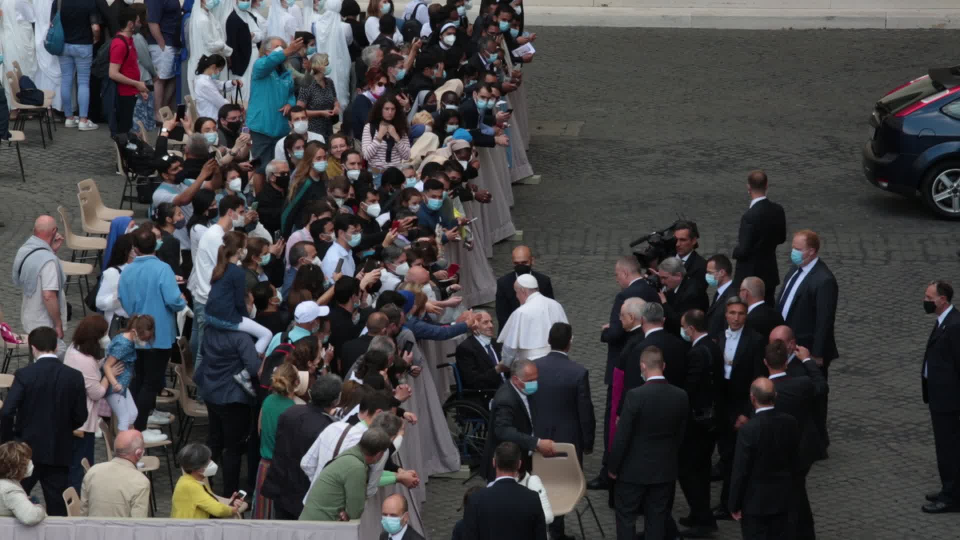 Pope Francis during the weekly general audience