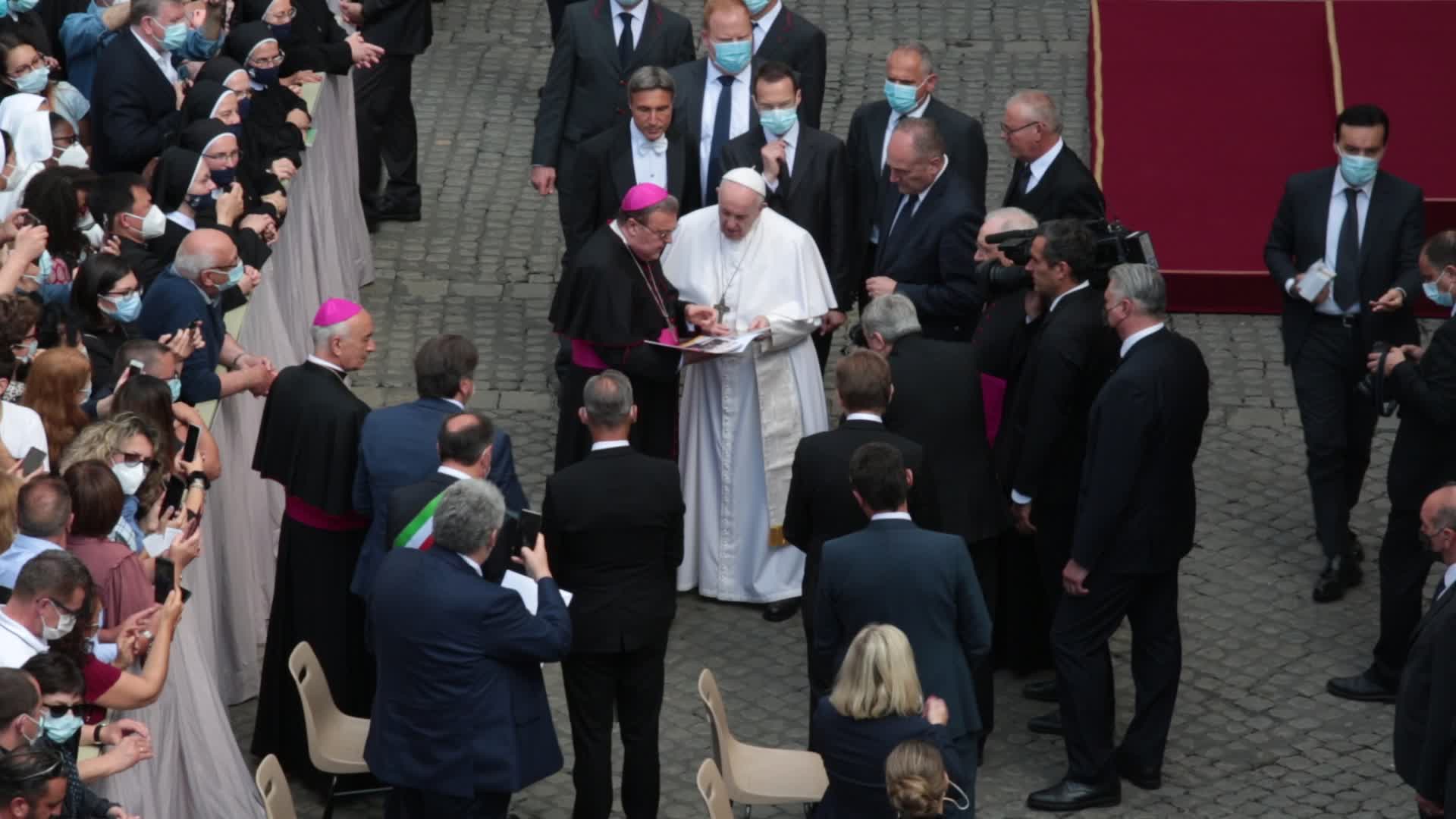Pope Francis during the weekly general audience