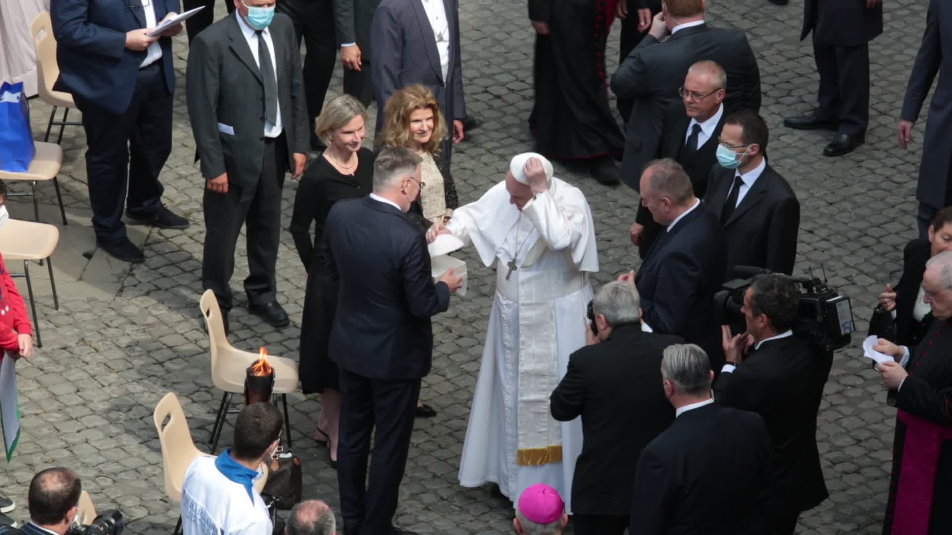 Pope Francis during the weekly general audience