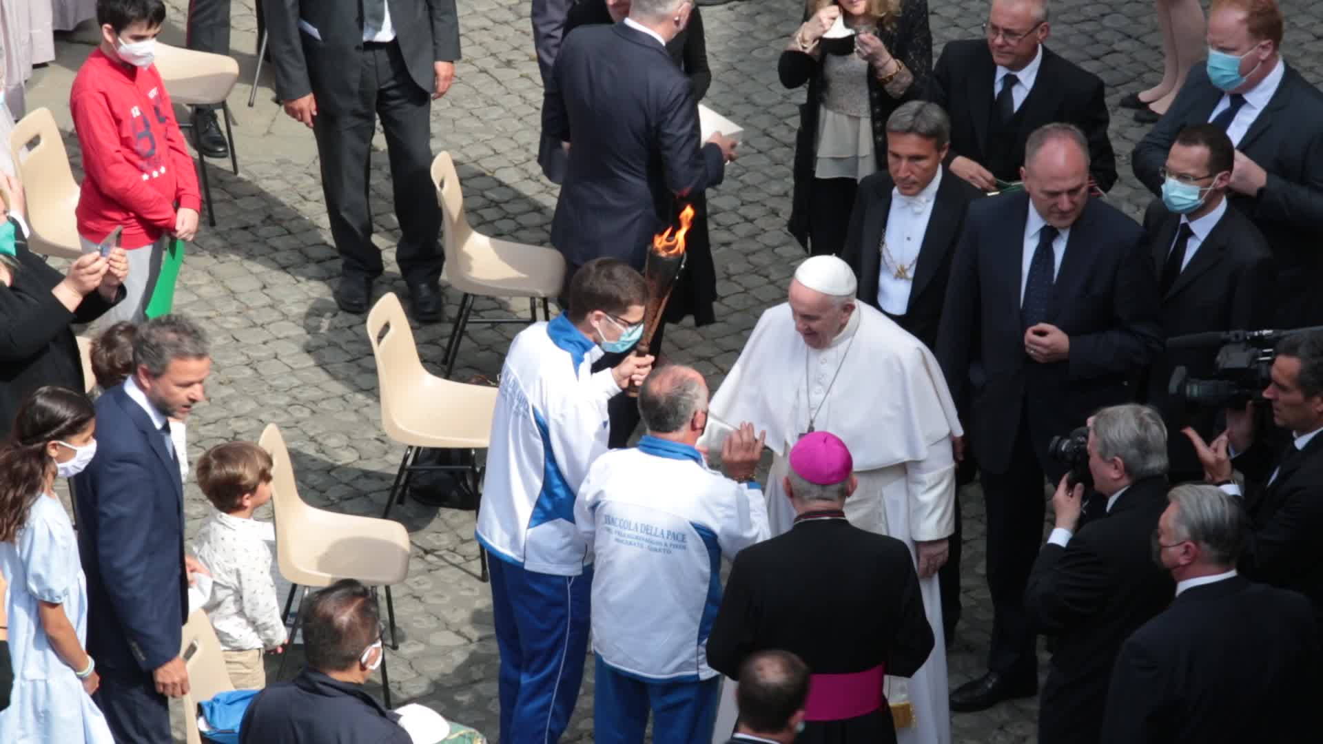 Pope Francis during the weekly general audience